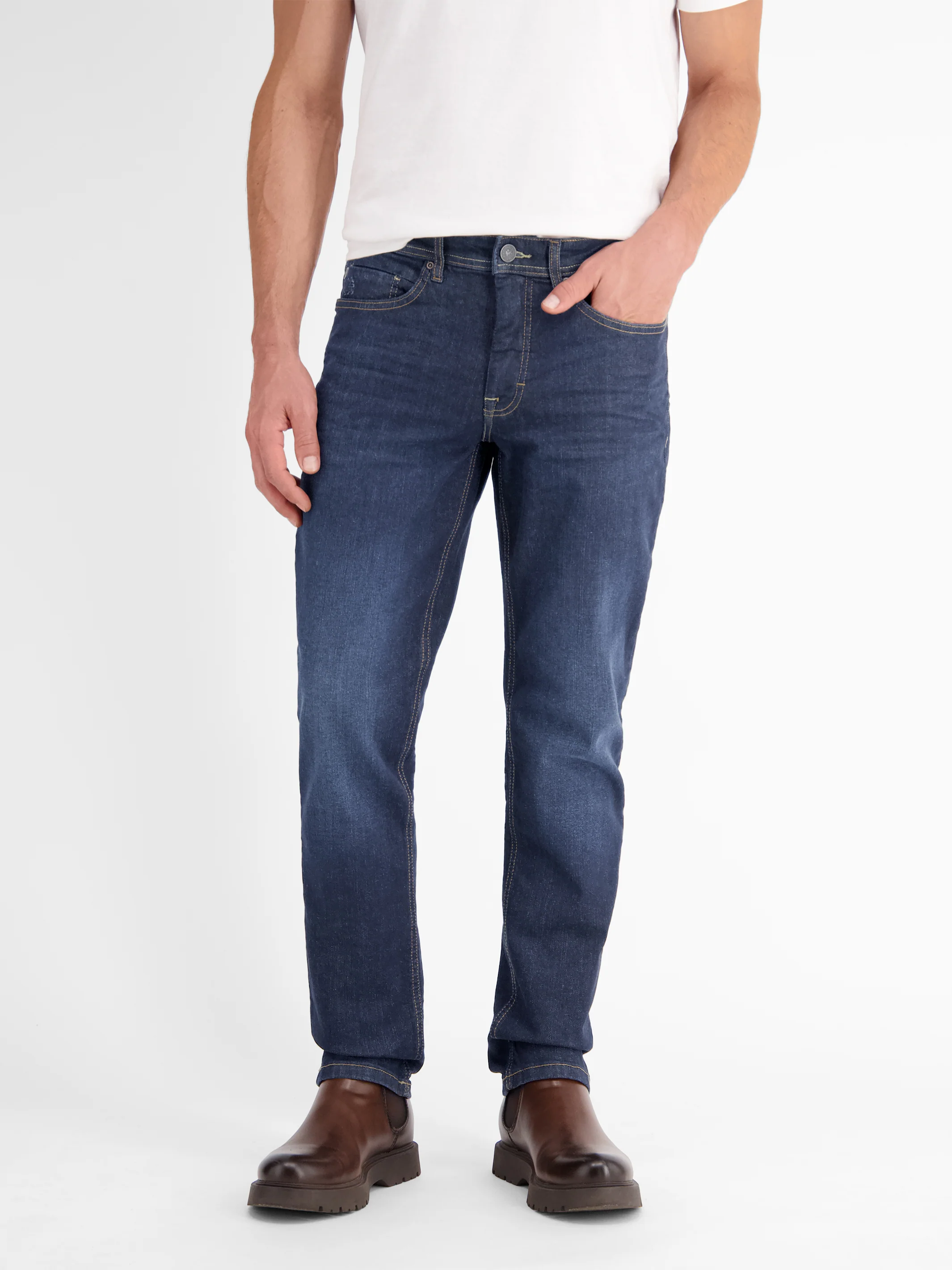 BAXTER 5-Pocket-Denim im Used-Look, RELAXED FIT - Image 3