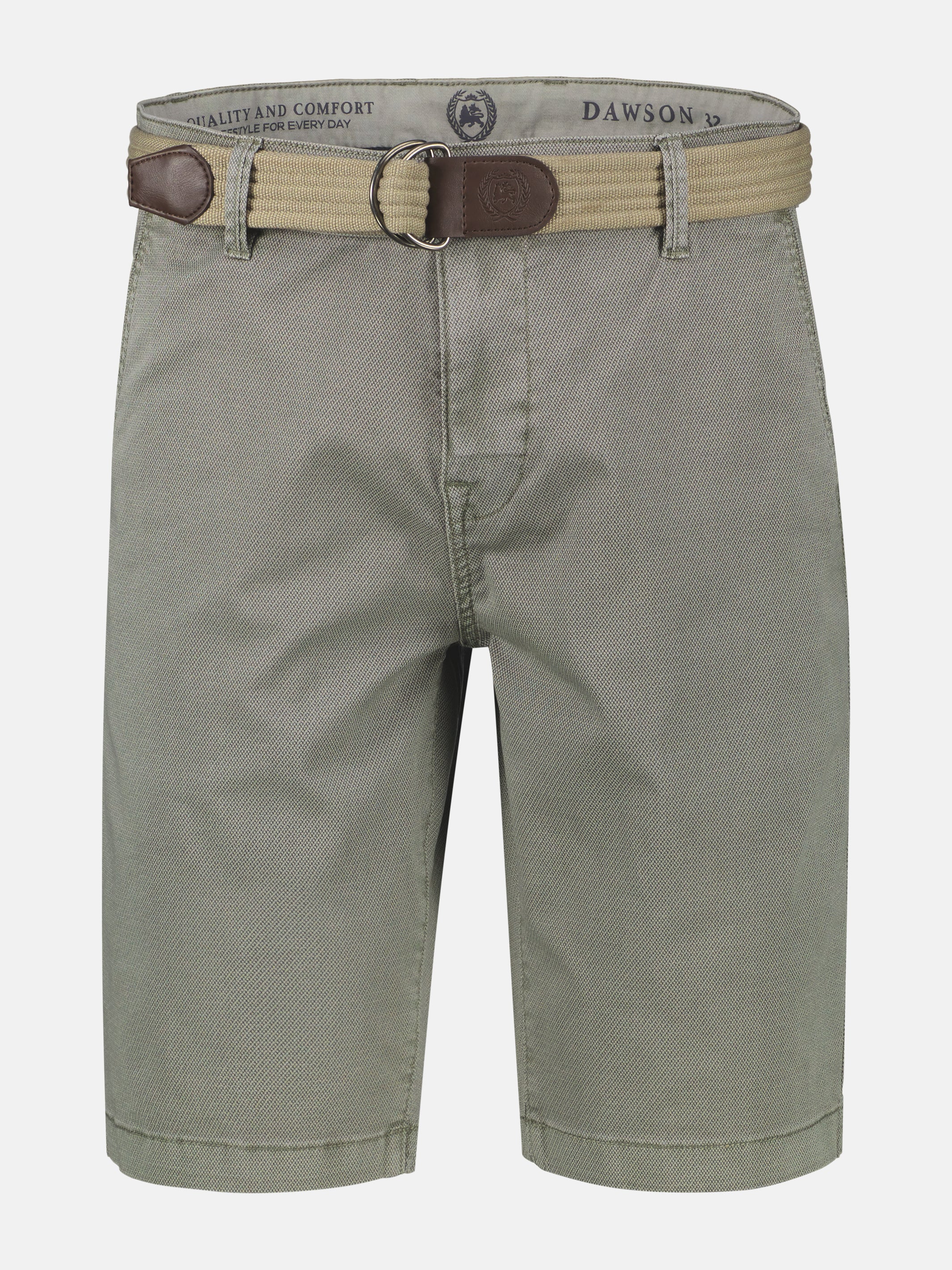 Bequeme Chino-Bermuda mit Gürtel und Minimalprint - Image 22