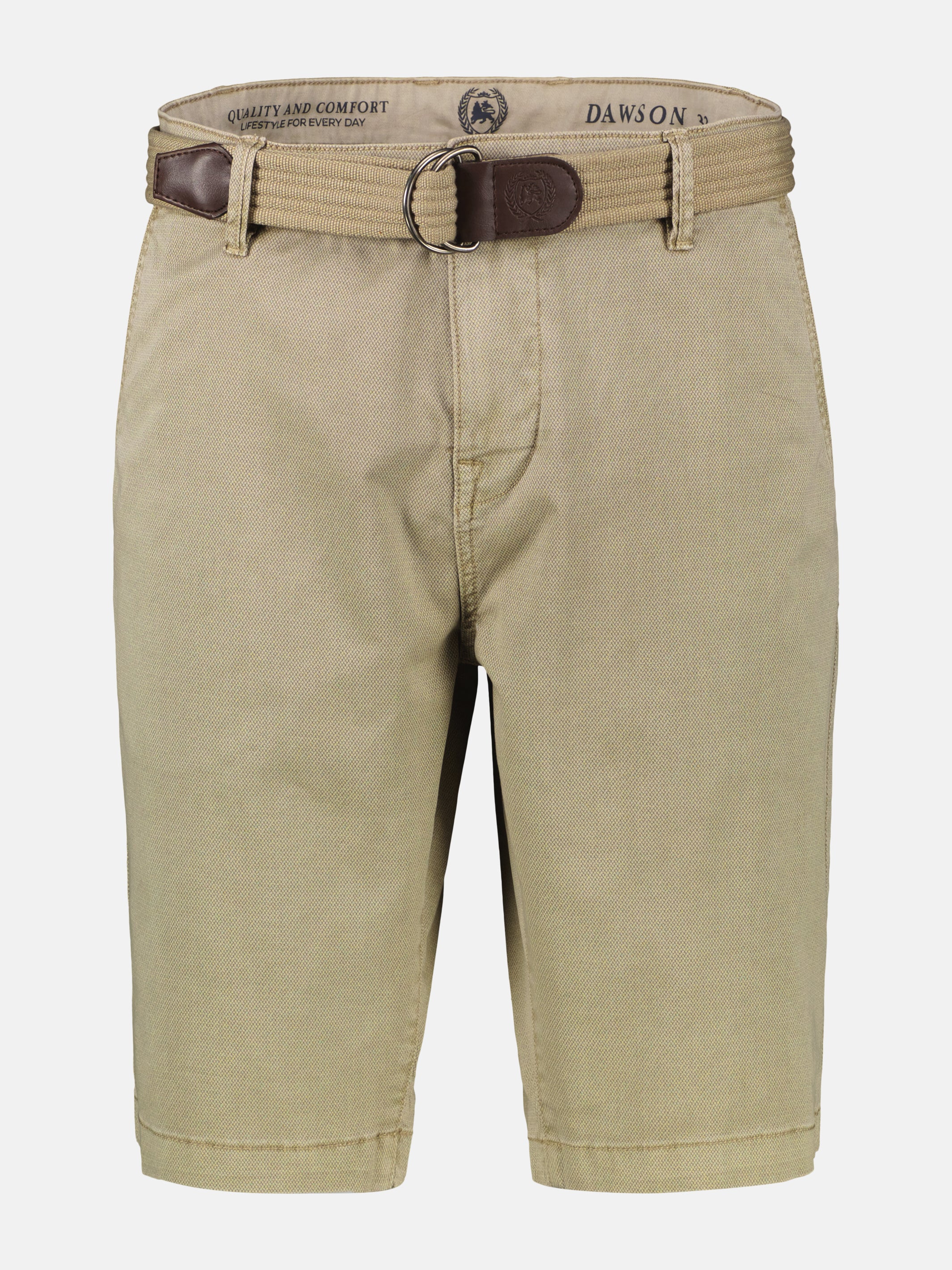Bequeme Chino-Bermuda mit Gürtel und Minimalprint - Image 29