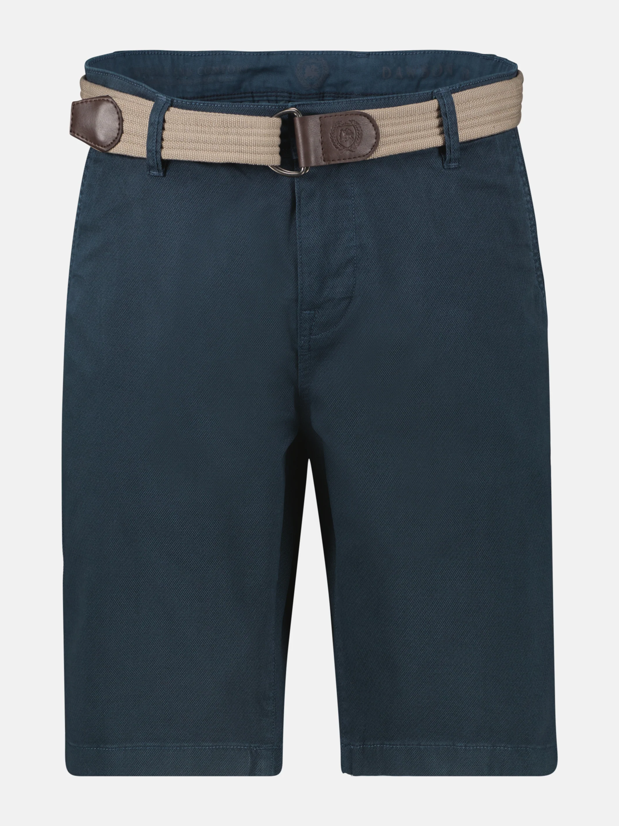 Bequeme Chino-Bermuda mit Gürtel und Minimalprint - Image 8