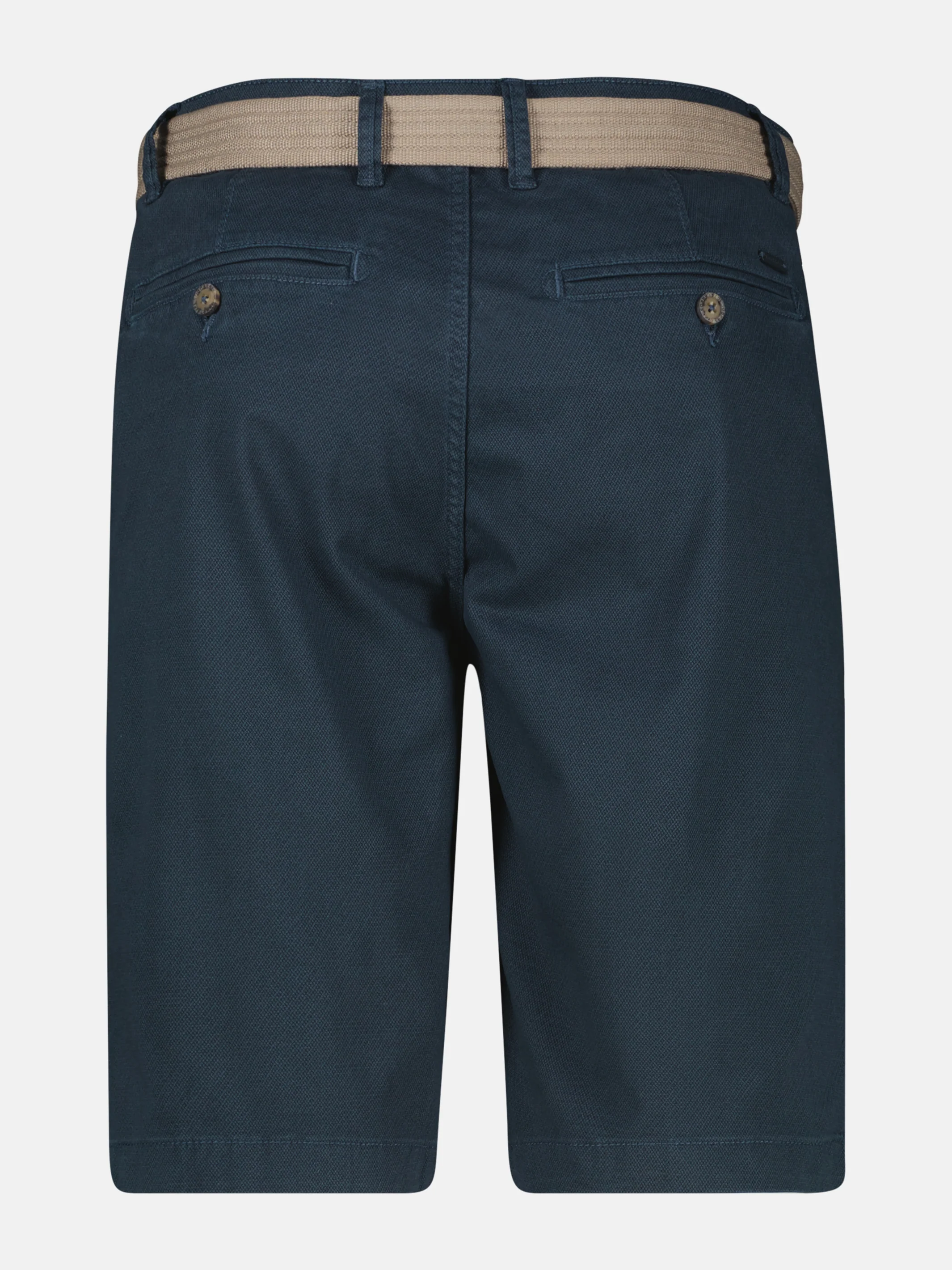 Bequeme Chino-Bermuda mit Gürtel und Minimalprint - Image 9