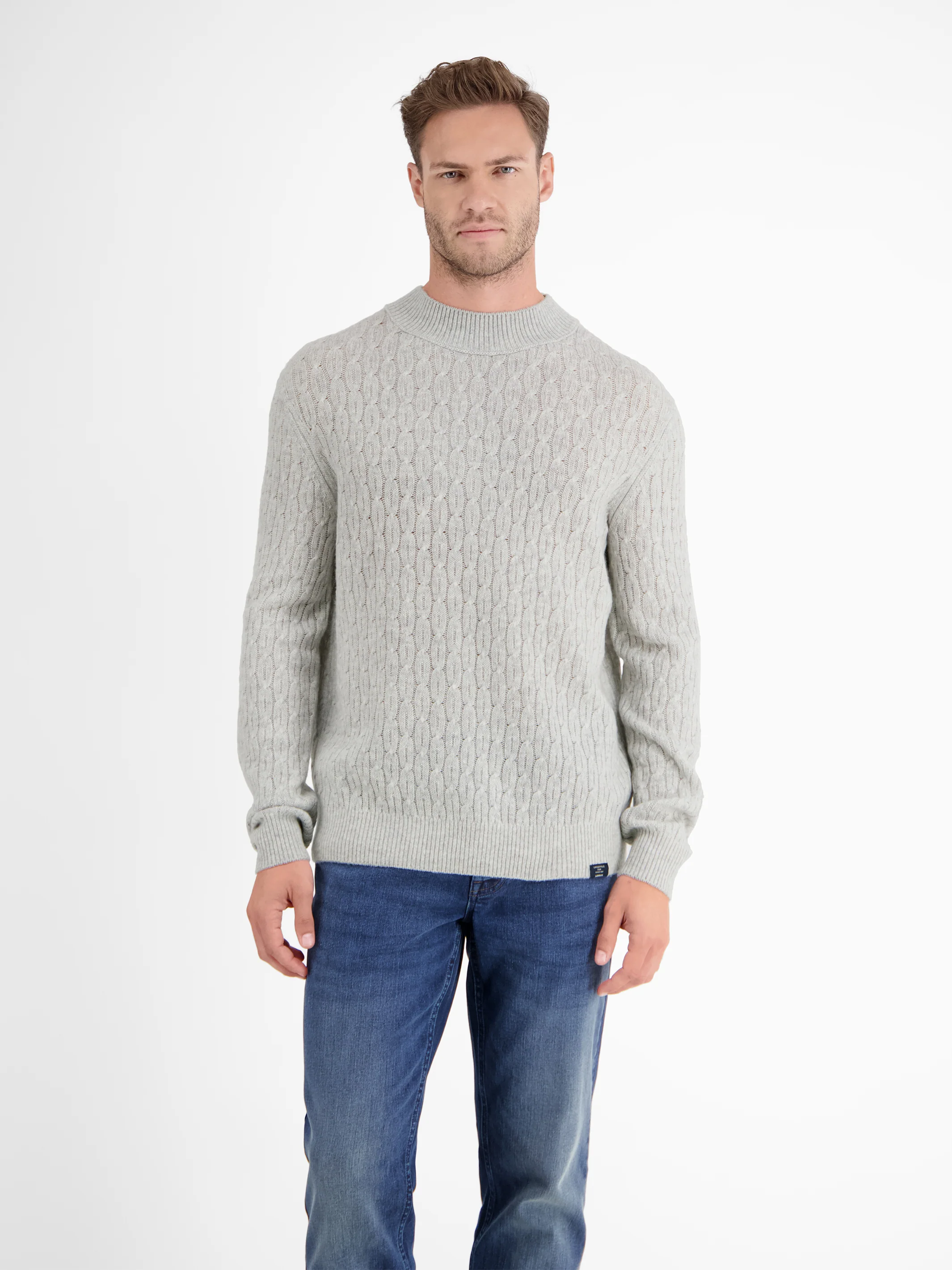 Cable-Strickpullover mit Turtleneck - Image 3