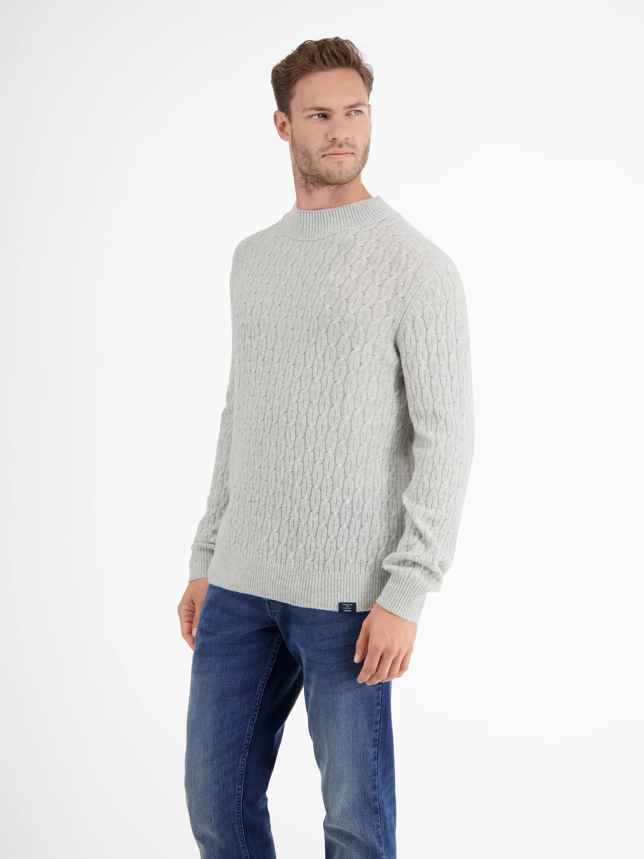Cable-Strickpullover mit Turtleneck - Image 5