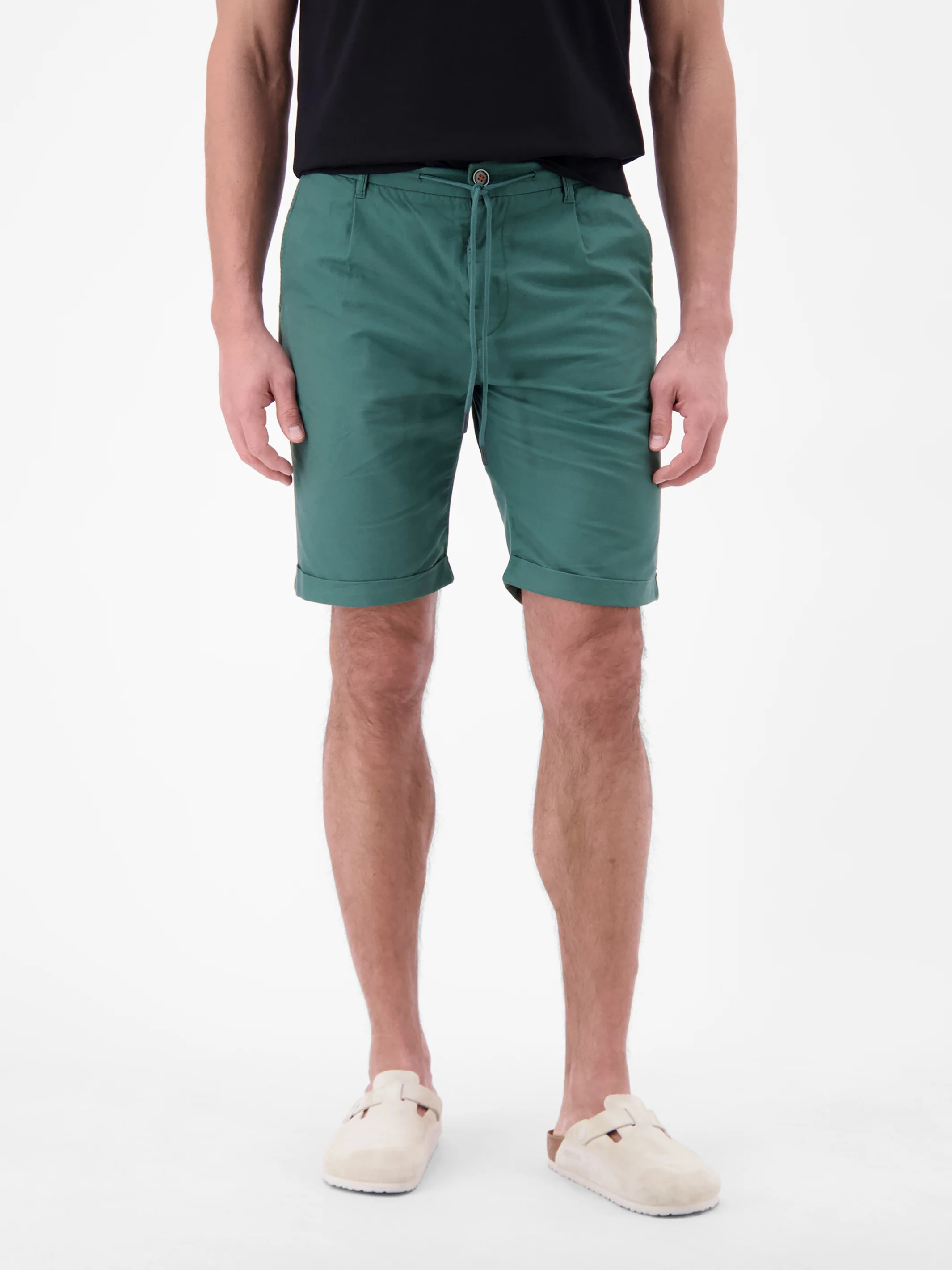 Chino-Shorts aus Baumwoll-Leinen-Mischgewebe - Image 23