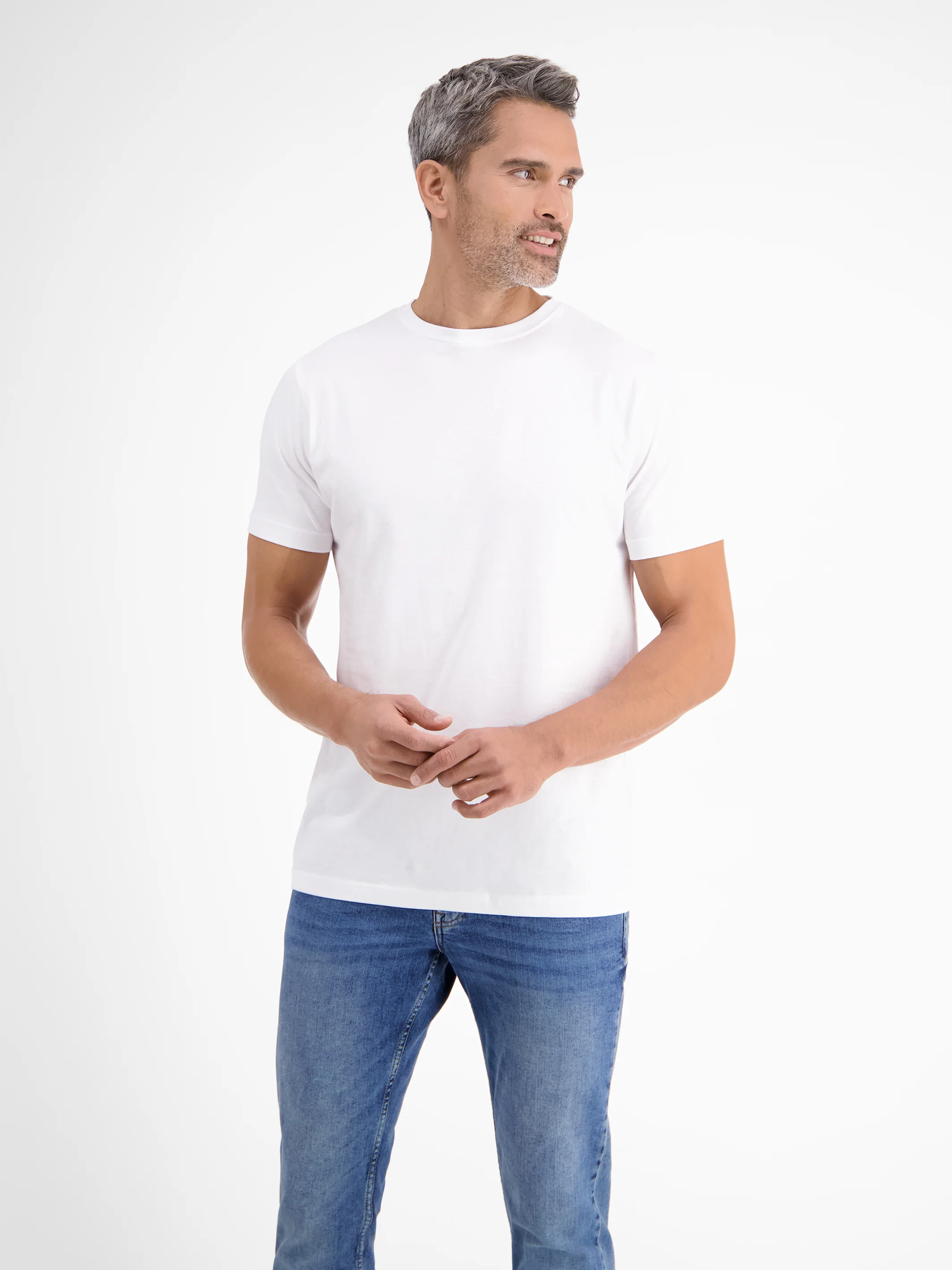 Doppelpack T-Shirt für Herren, Rundhals in Premium Baumwollqualität - Image 4
