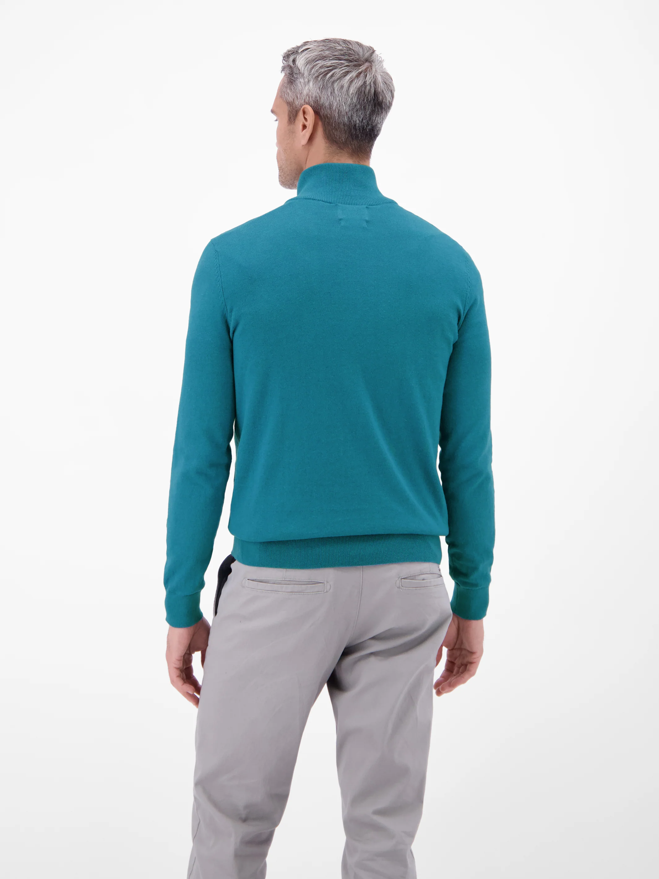 Flachstrickpullover mit Troyerkragen - Image 39