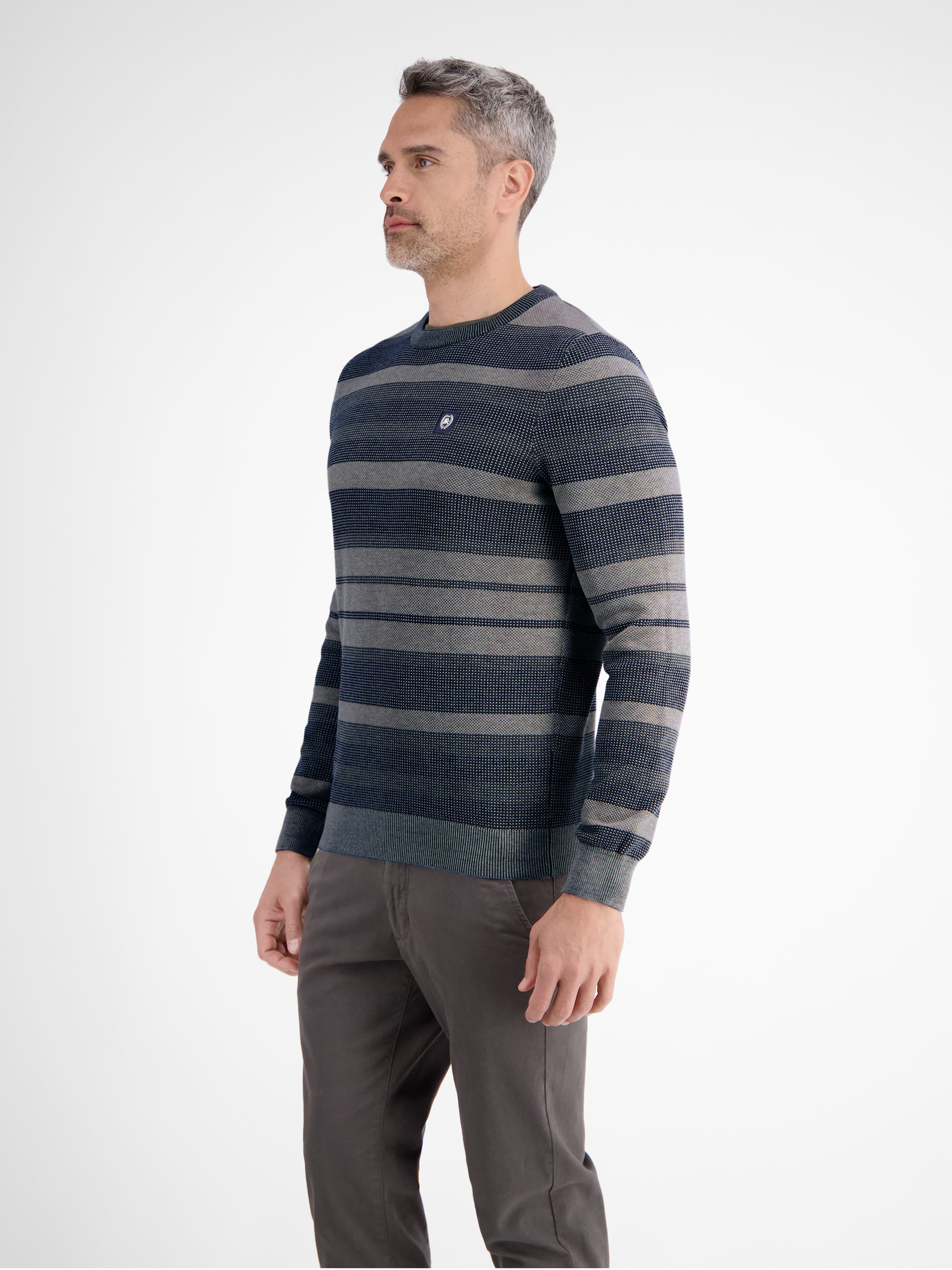 Gestreifter Strickpullover - Image 10