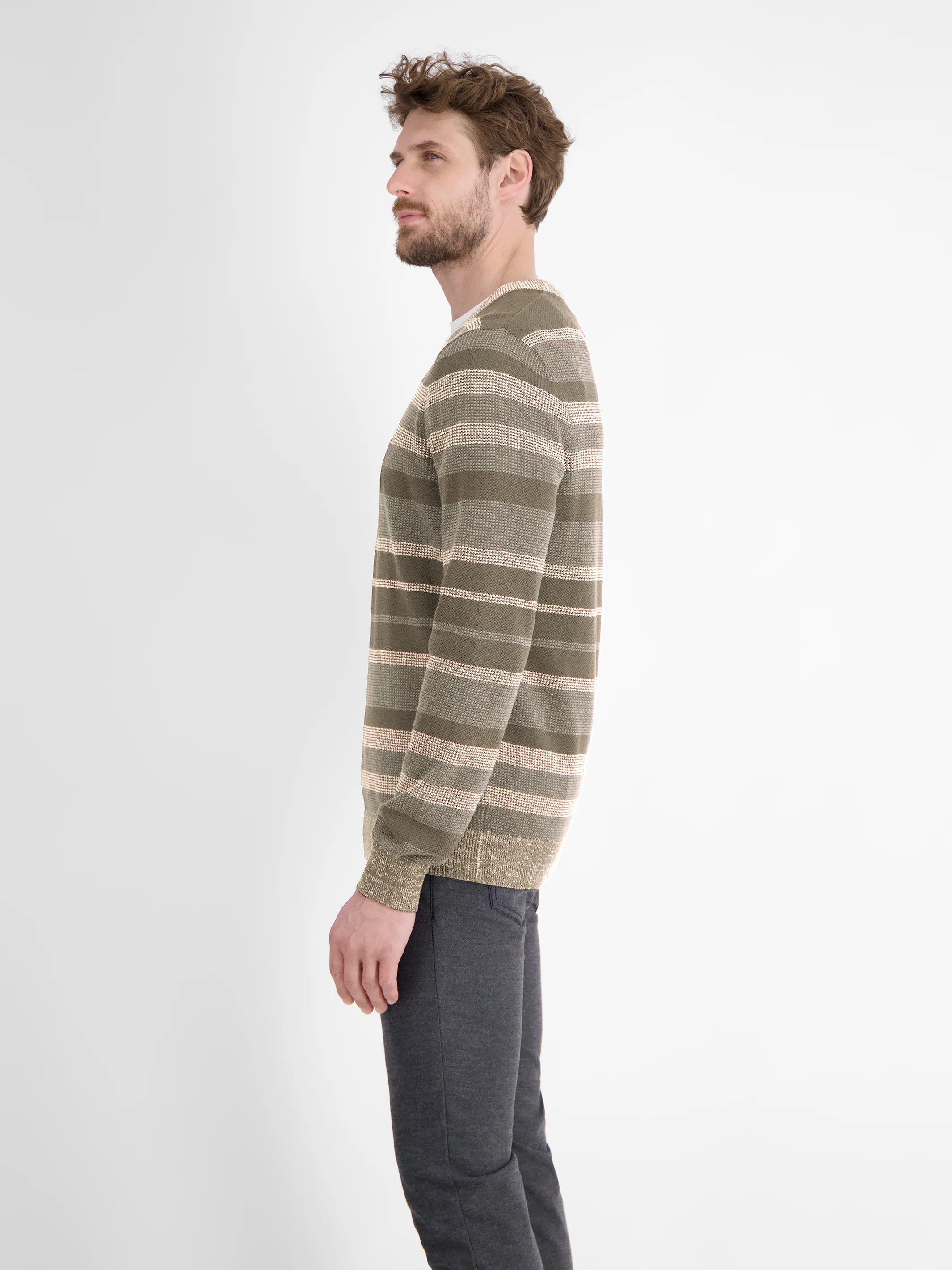 Gestreifter Strickpullover - Image 3