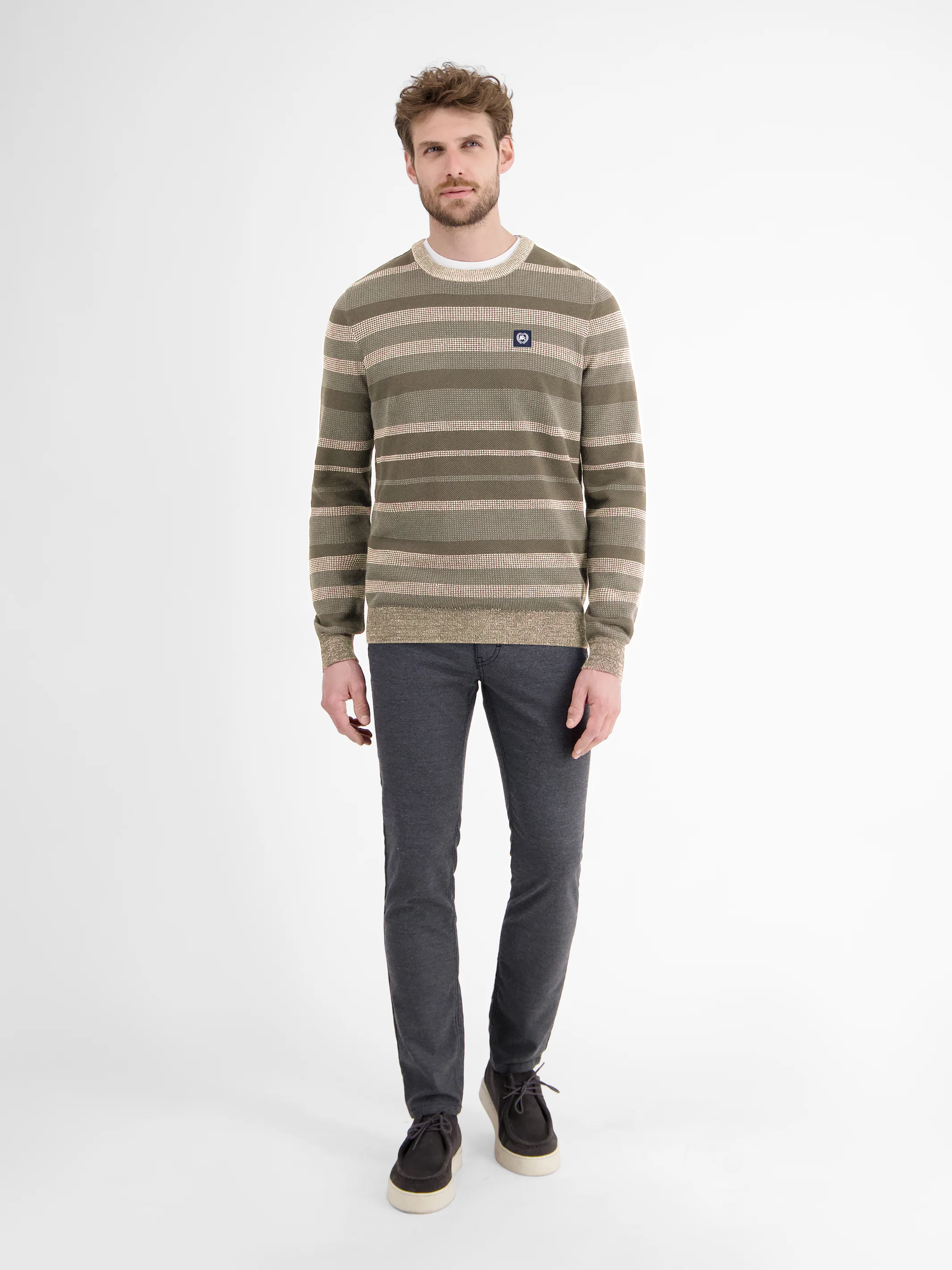 Gestreifter Strickpullover - Image 4