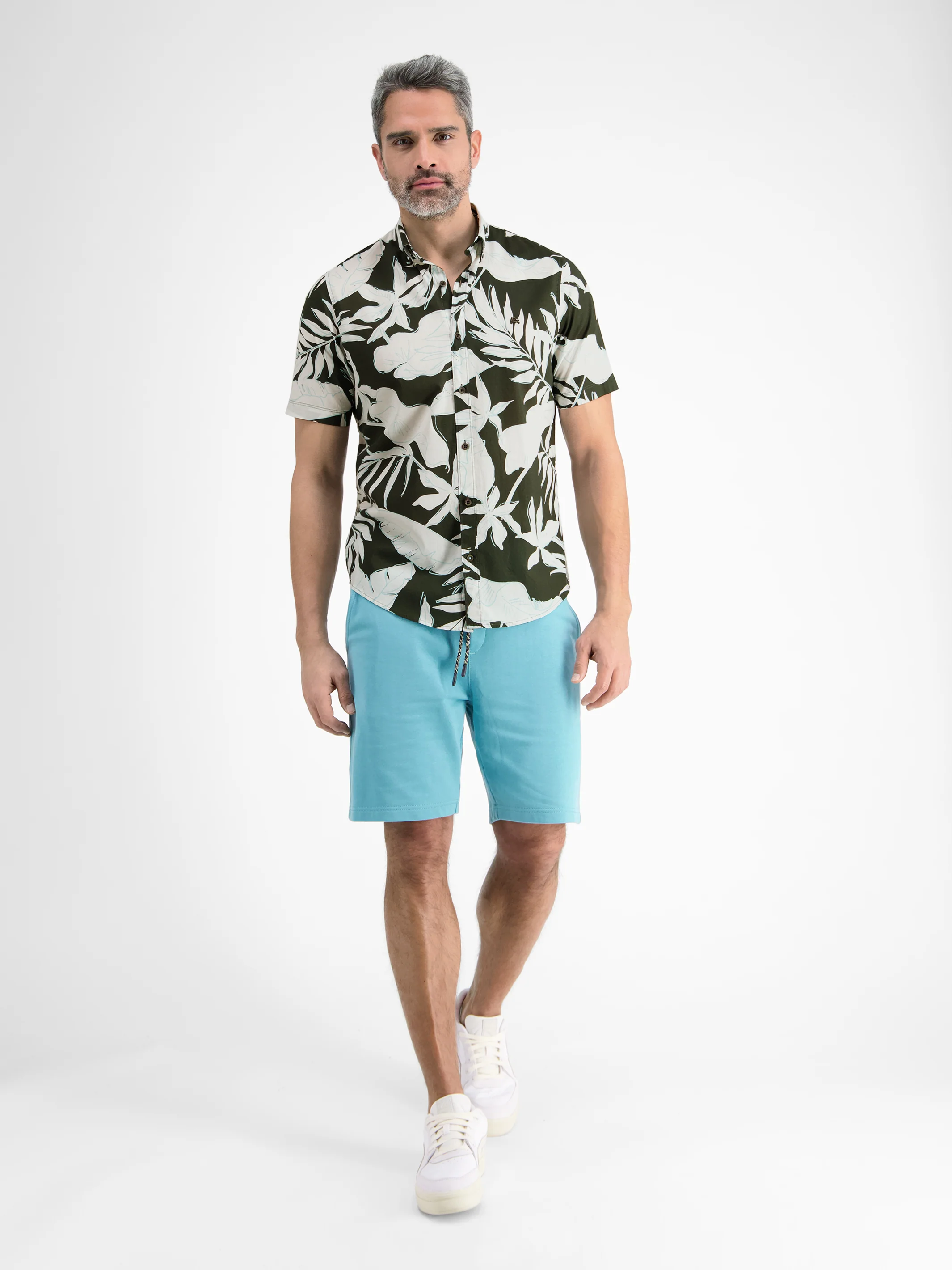 Halbarmhemd mit floralem Print - Image 4