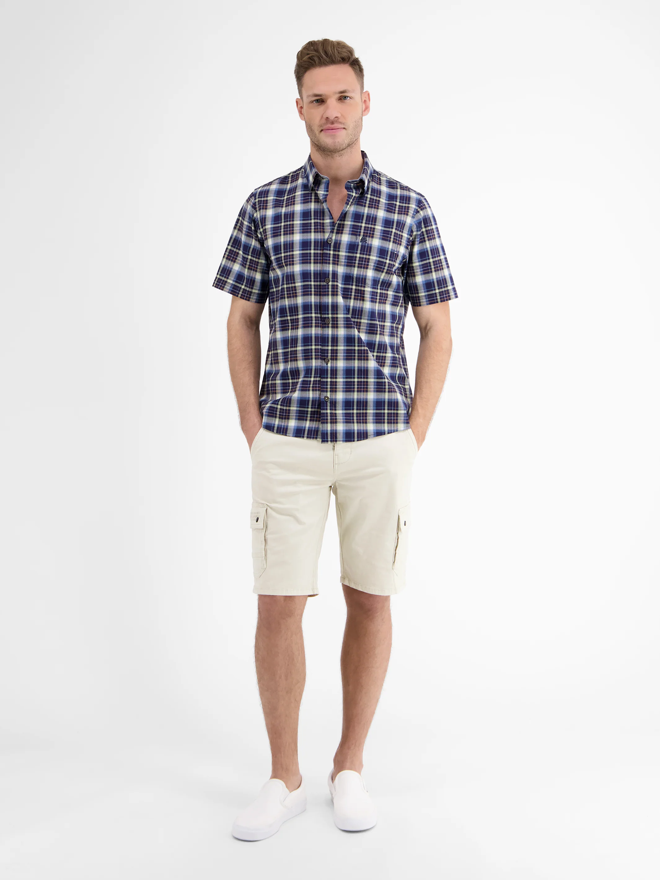 Halbarmhemd *Poplin Check* - Image 13