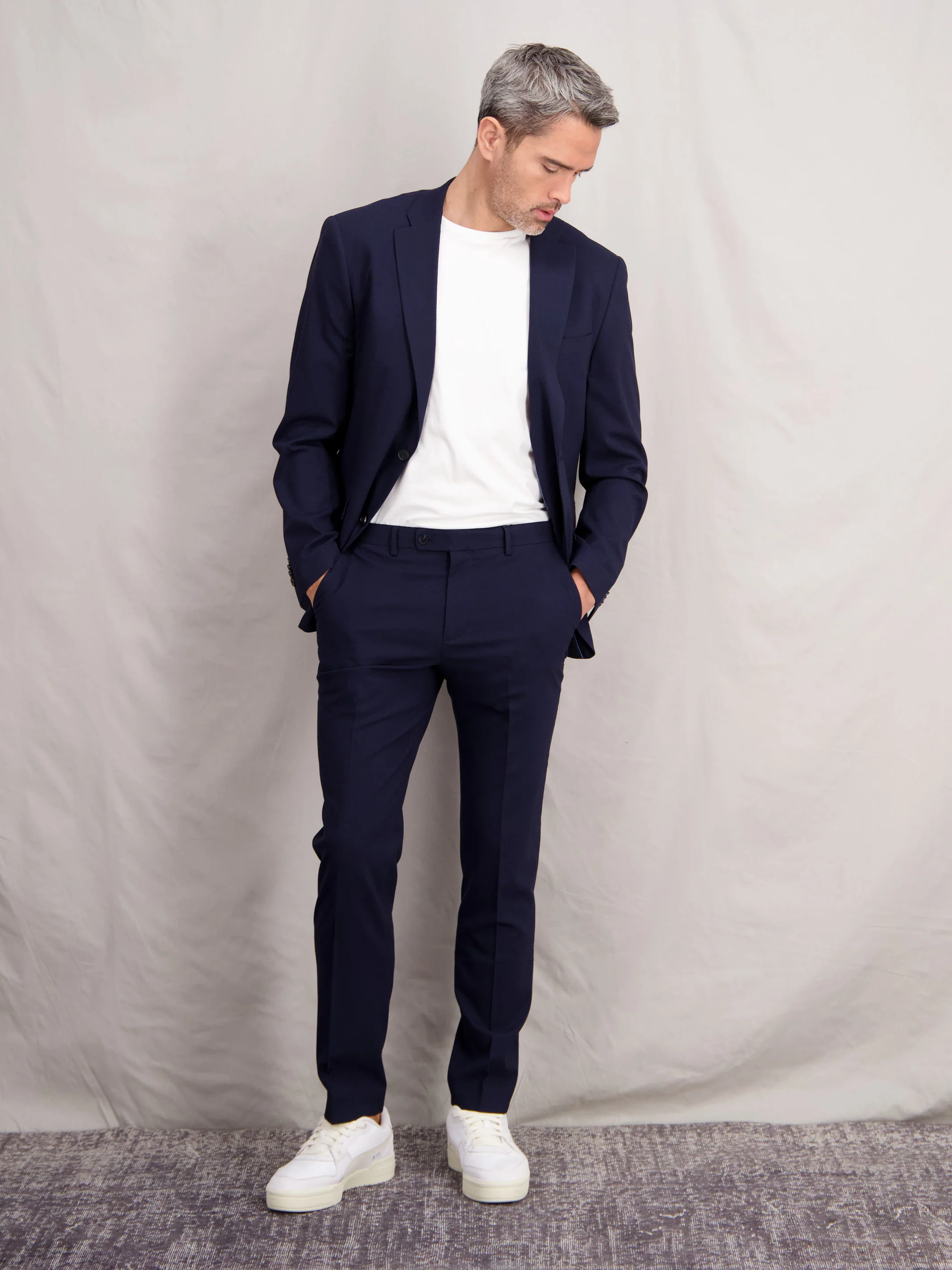 Herren Anzughose mit Stretchanteil, gerade geschnitten - Image 8