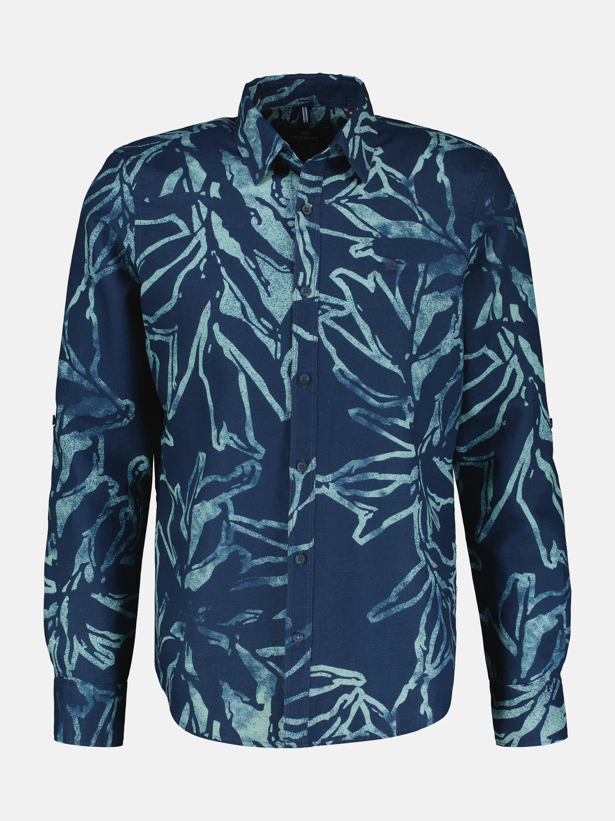 Herren Langarmhemd mit sommerlichem Print - Image 10