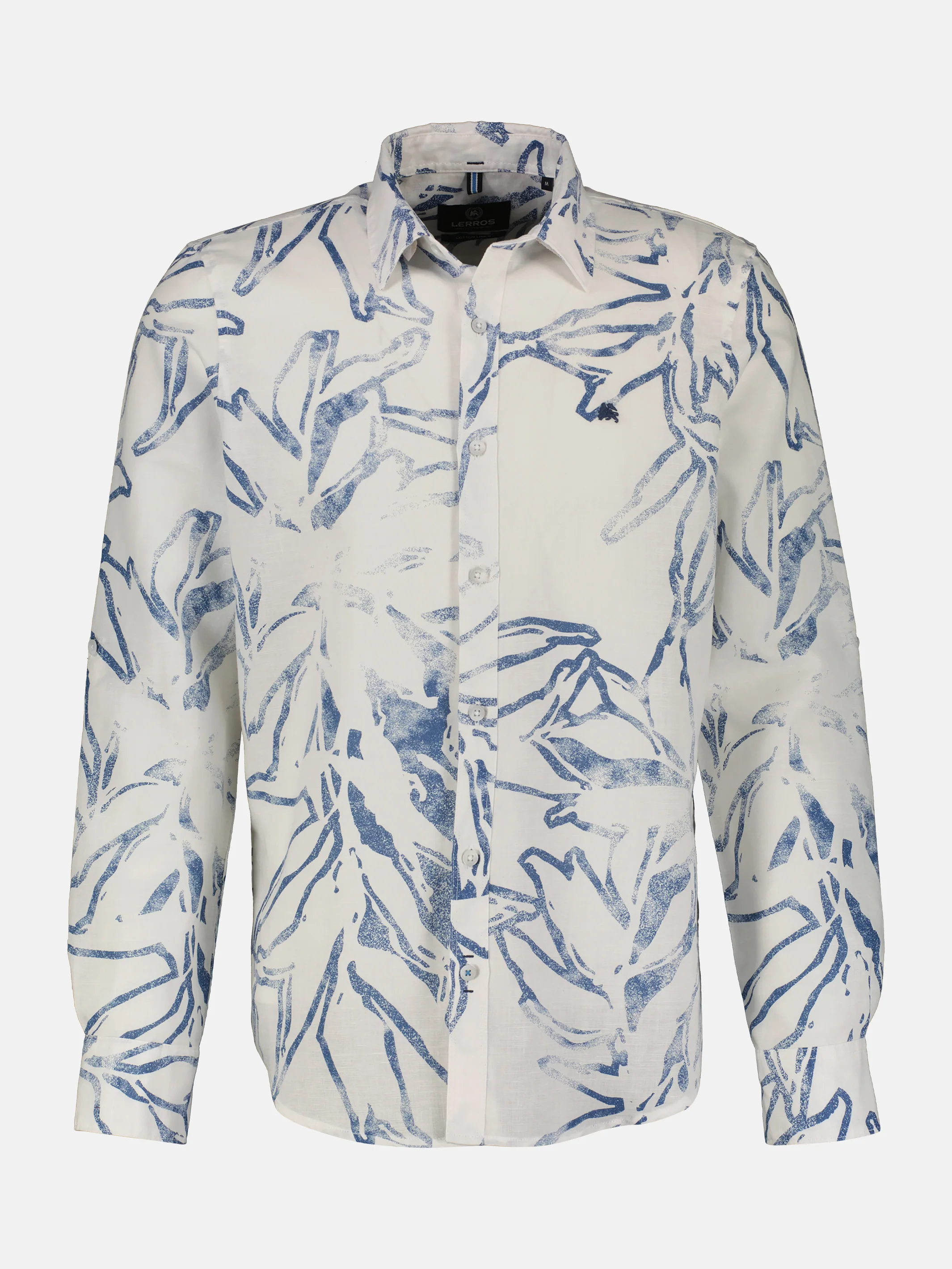 Herren Langarmhemd mit sommerlichem Print - Image 6