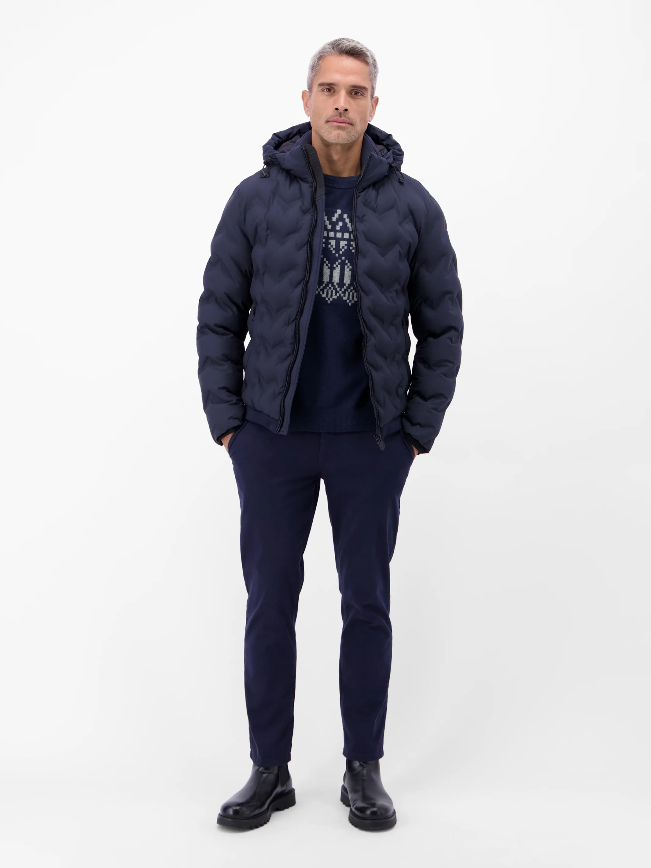Herren Strickpullover aus Woll-Kaschmir-Mix, skandinavisch inspiriert - Image 14