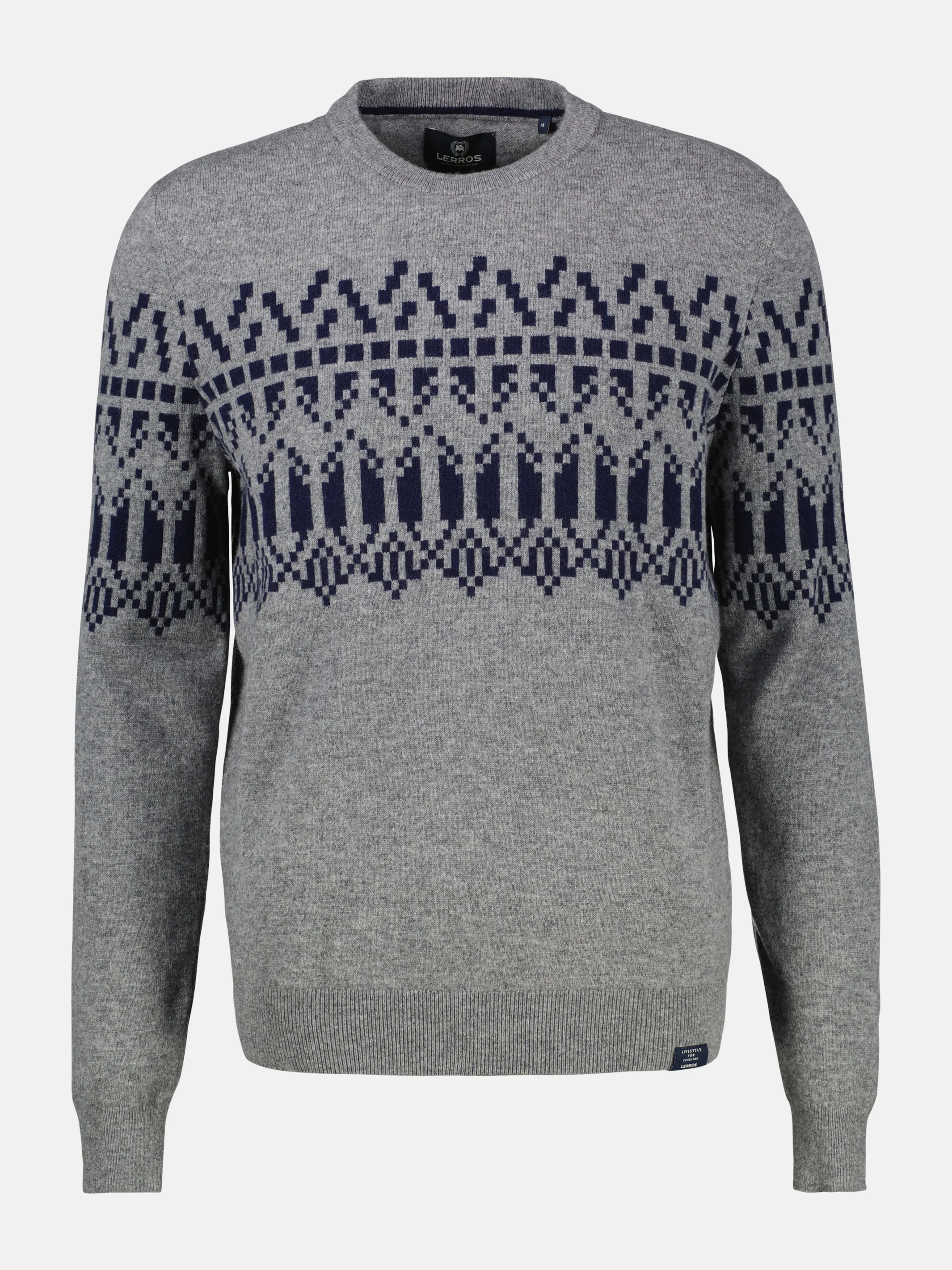 Herren Strickpullover aus Woll-Kaschmir-Mix, skandinavisch inspiriert - Image 8