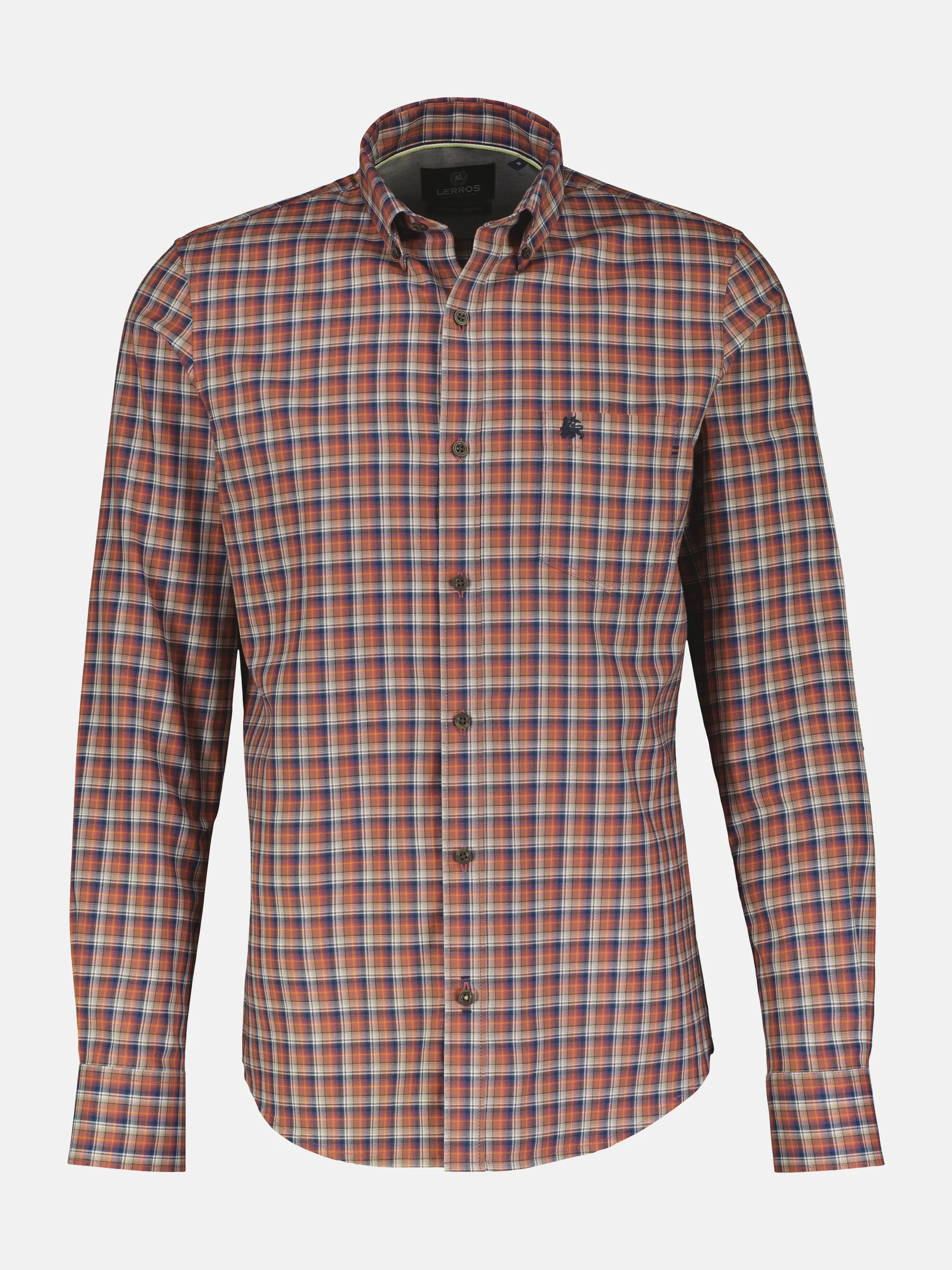 Kariertes Herrenhemd mit Button-down-Kragen - Image 12