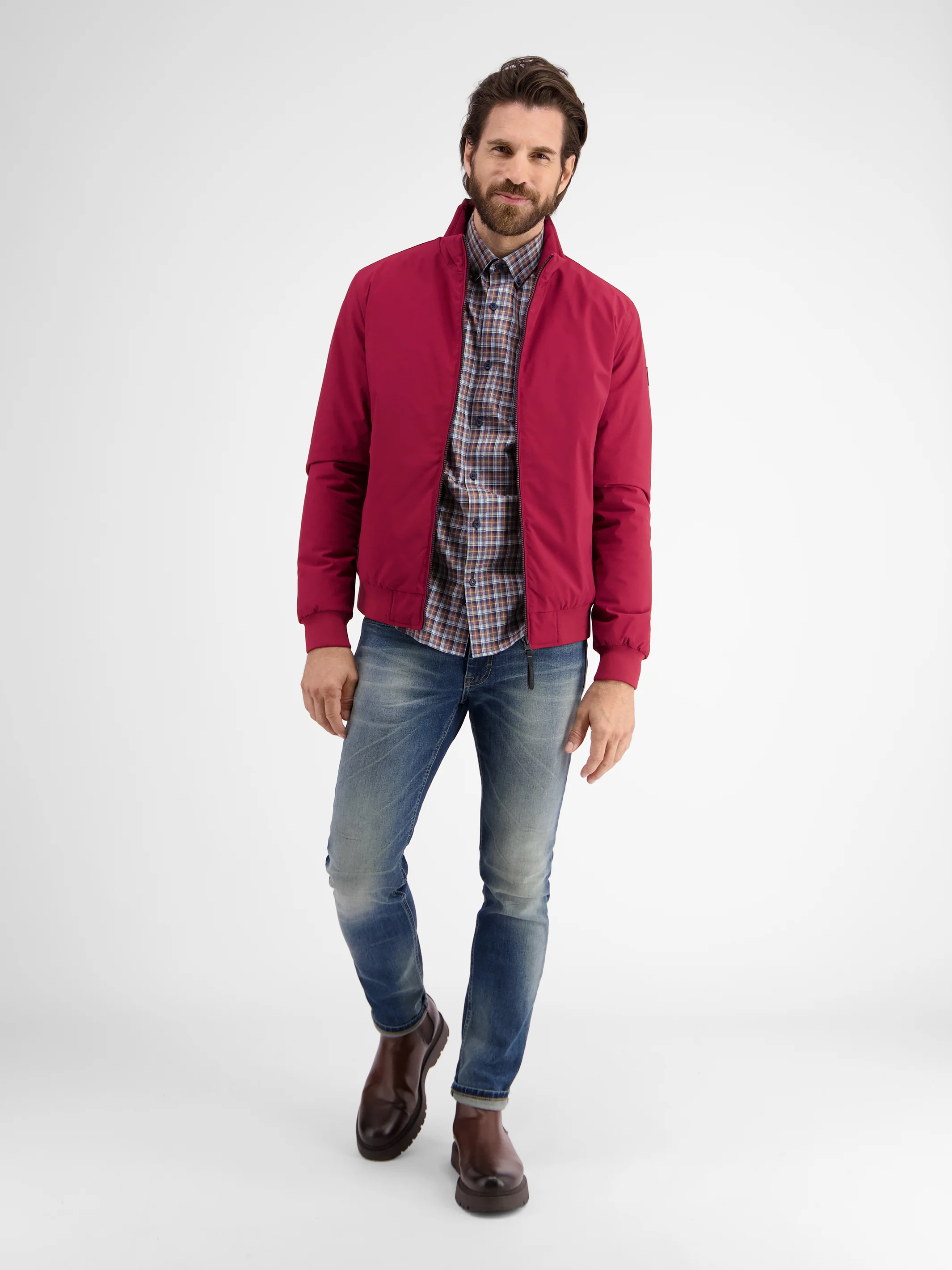Kariertes Herrenhemd mit Button-down-Kragen - Image 18