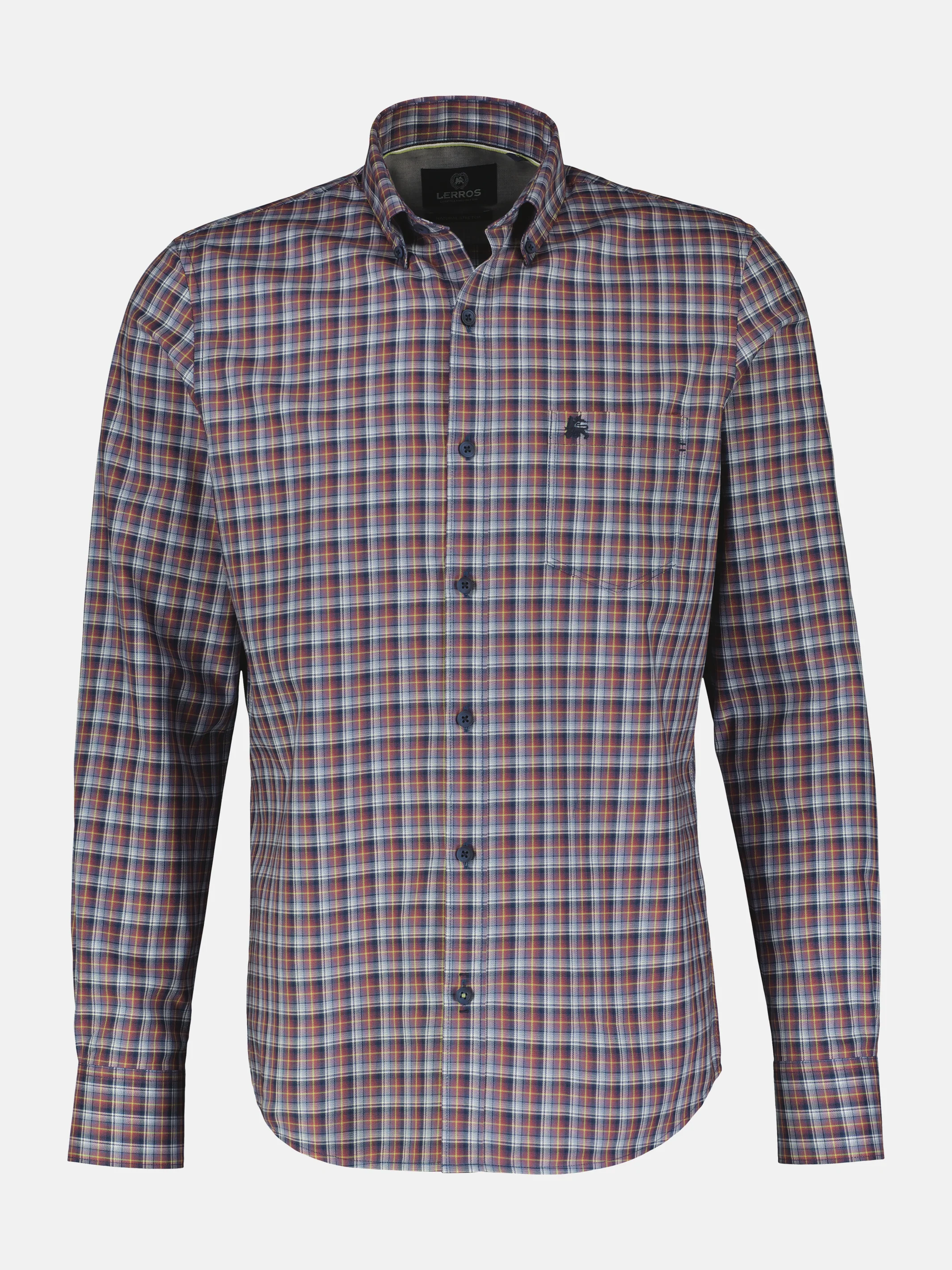 Kariertes Herrenhemd mit Button-down-Kragen - Image 19