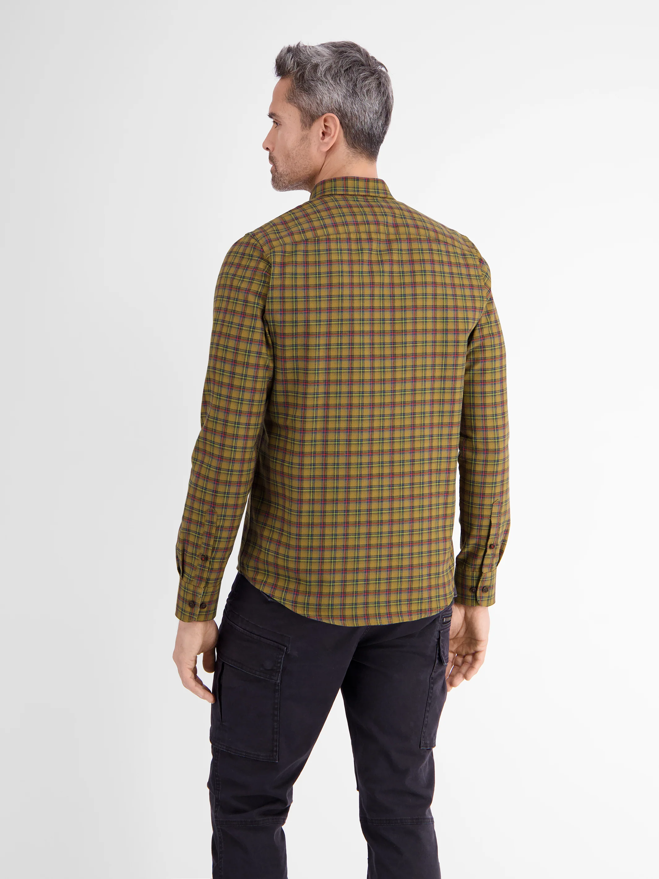 Langarmhemd , kariert, verdeckter Button-down-Kragen - Image 11
