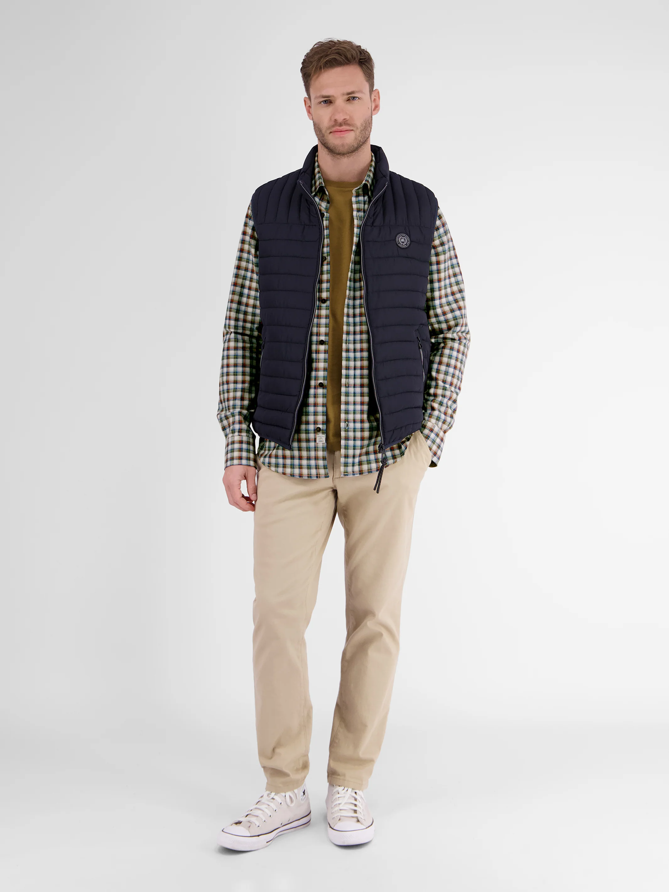 Langarmhemd , kariert, verdeckter Button-down-Kragen - Image 18