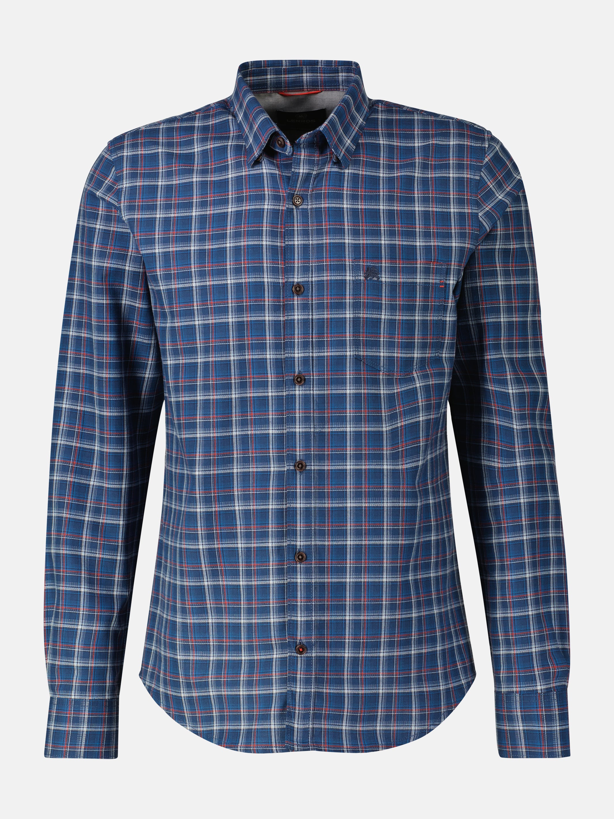 Langarmhemd , kariert, verdeckter Button-down-Kragen - Image 5