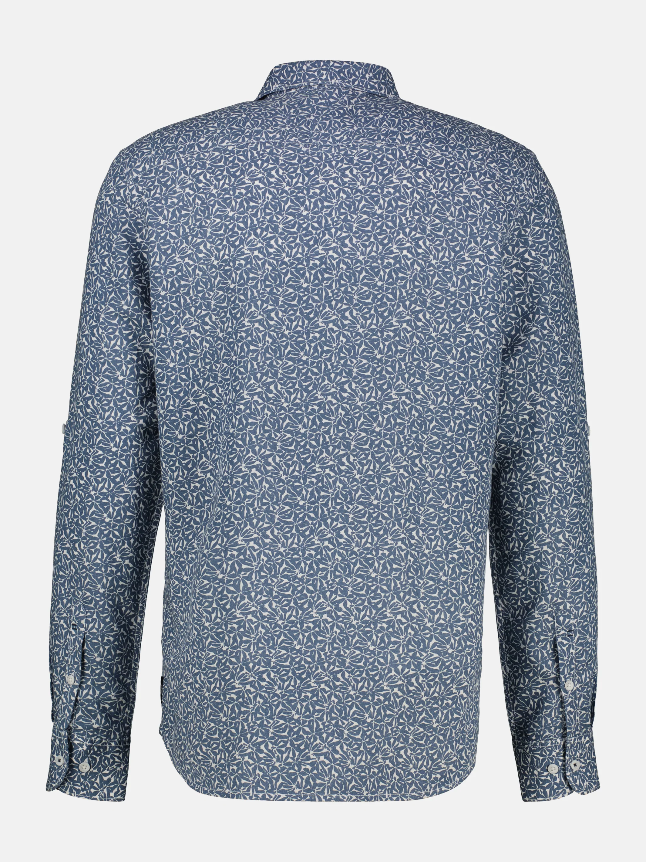 Langarmhemd mit Haifischkragen, floral bedruckt - Image 14
