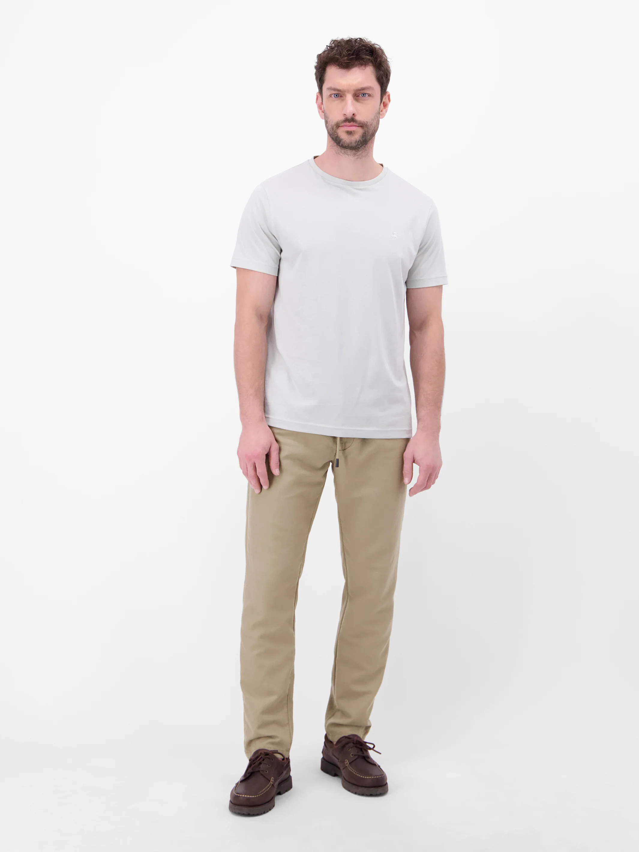 Leichte Chino mit Gürtelschlaufen, Baumwollmix - Image 15