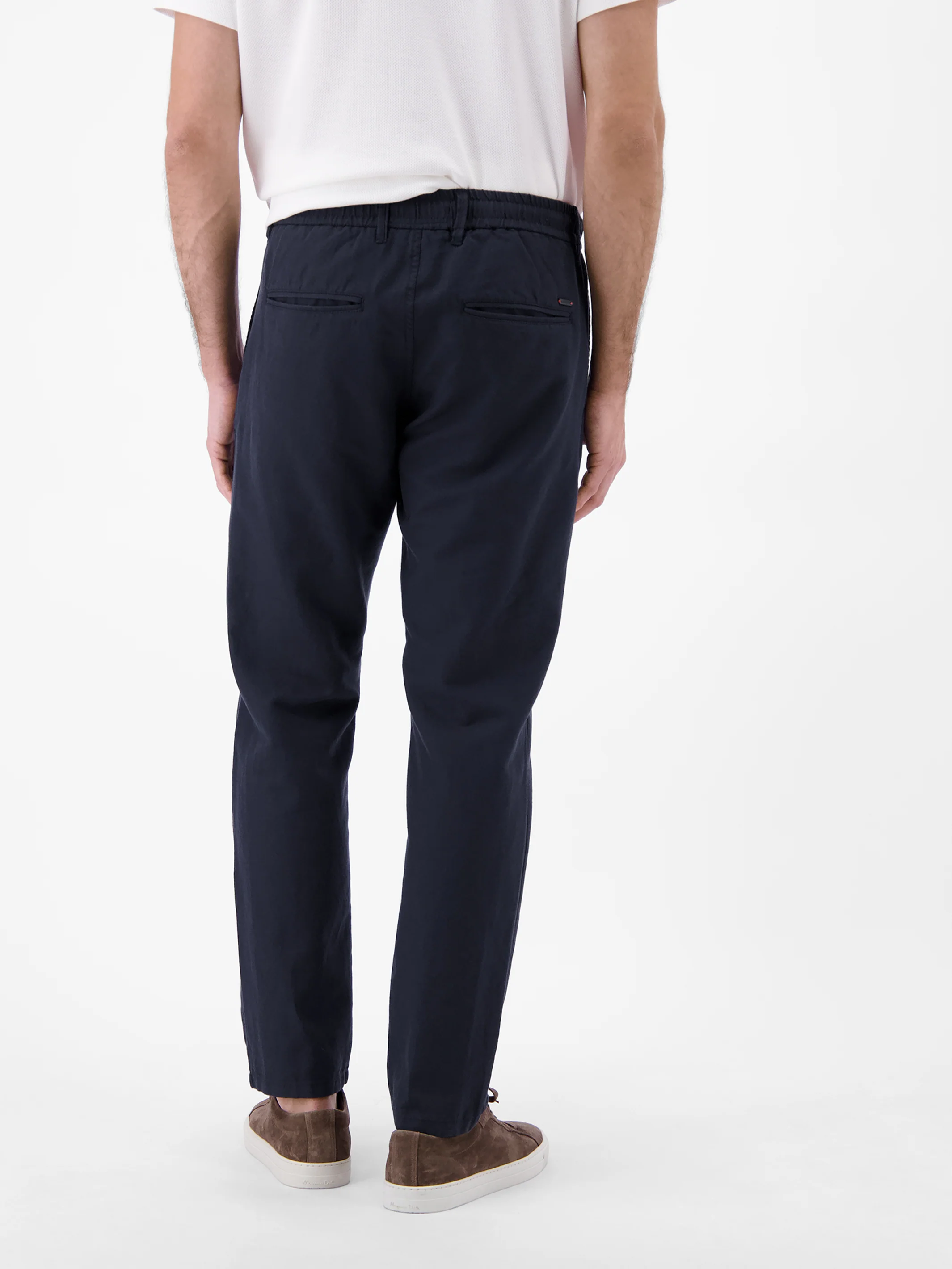Leichte Chino mit Gürtelschlaufen, Baumwollmix - Image 3