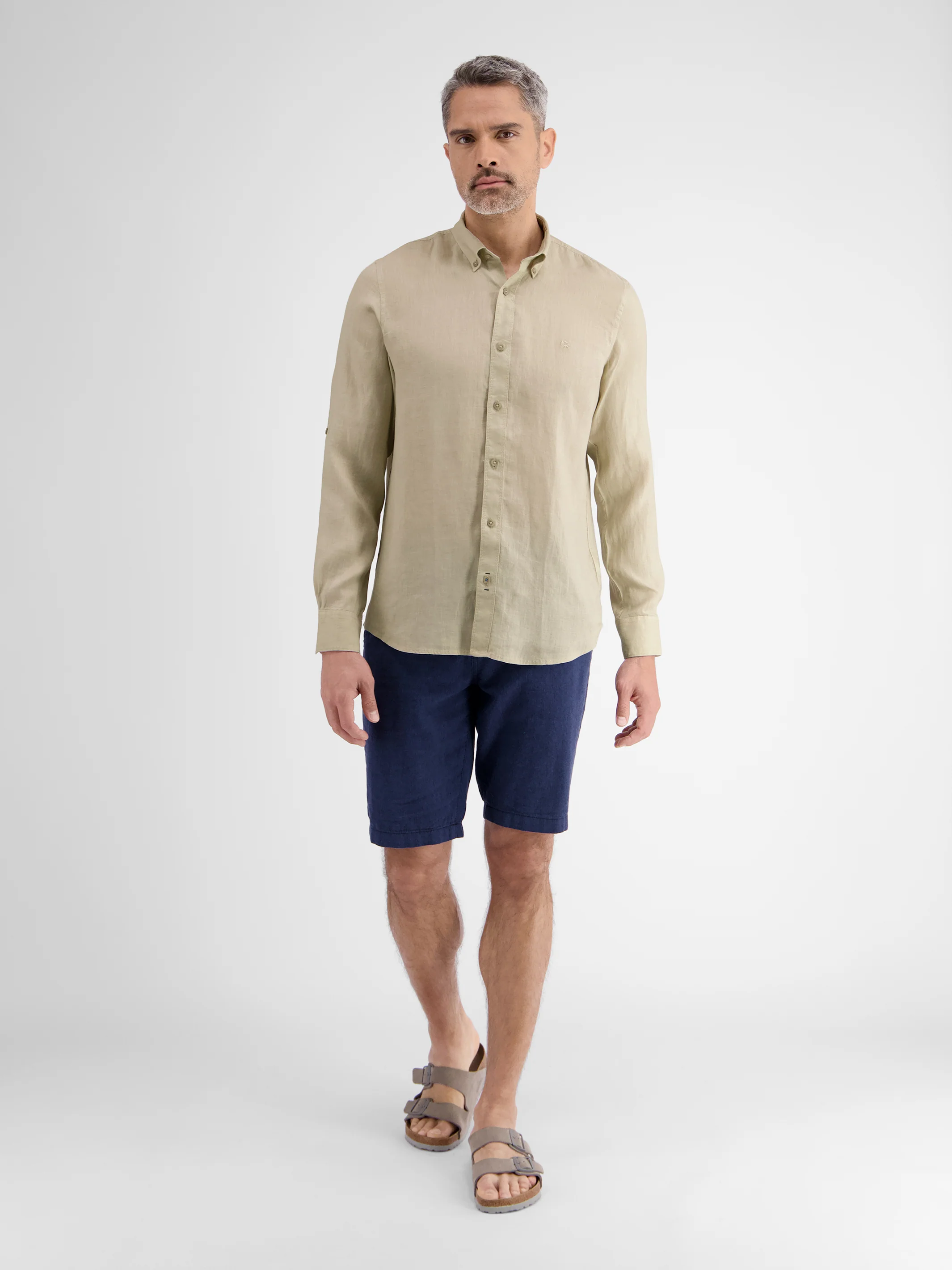 Lässiges Herren Leinenhemd, Langarm - Image 10