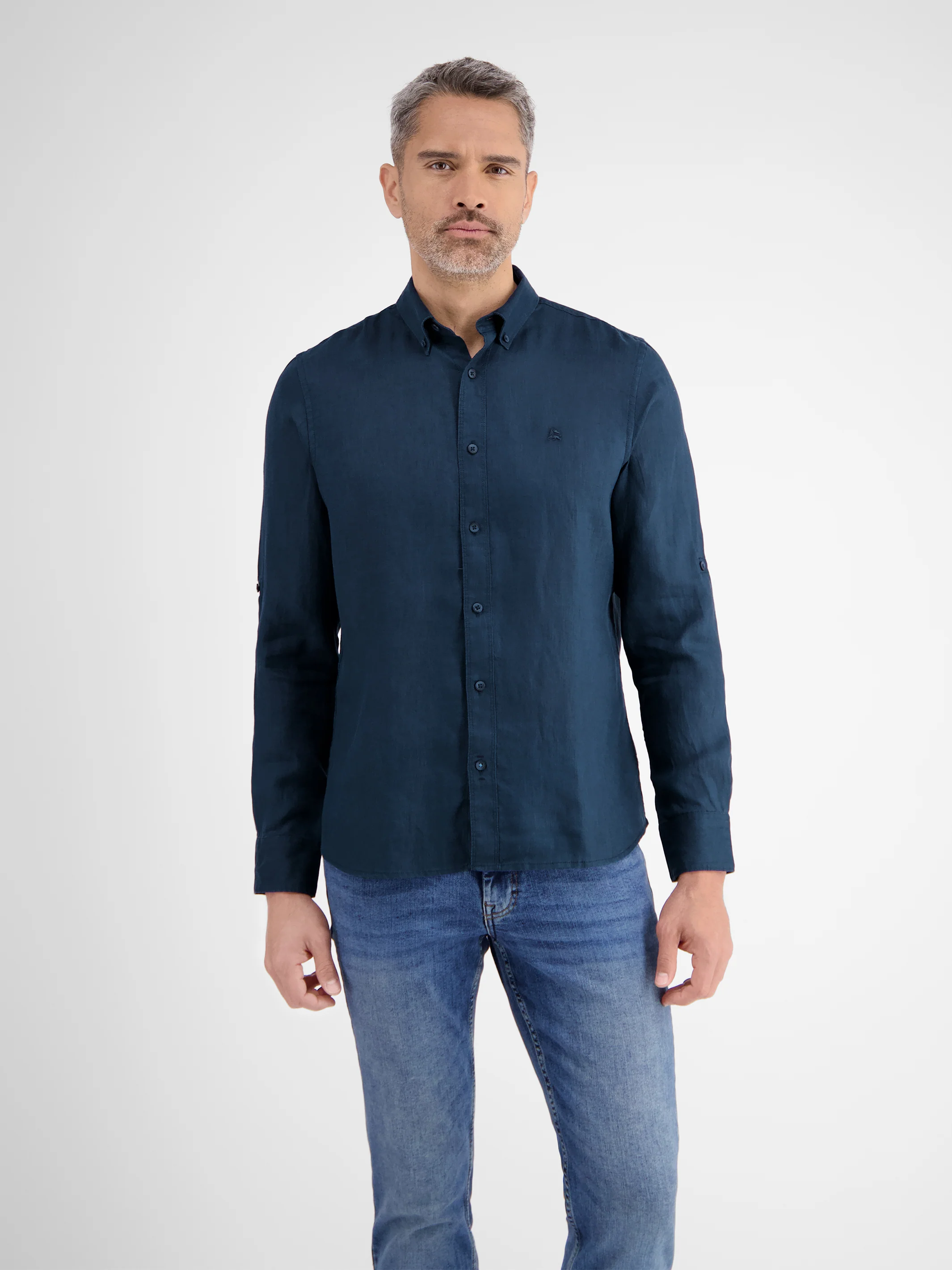Lässiges Herren Leinenhemd, Langarm - Image 13