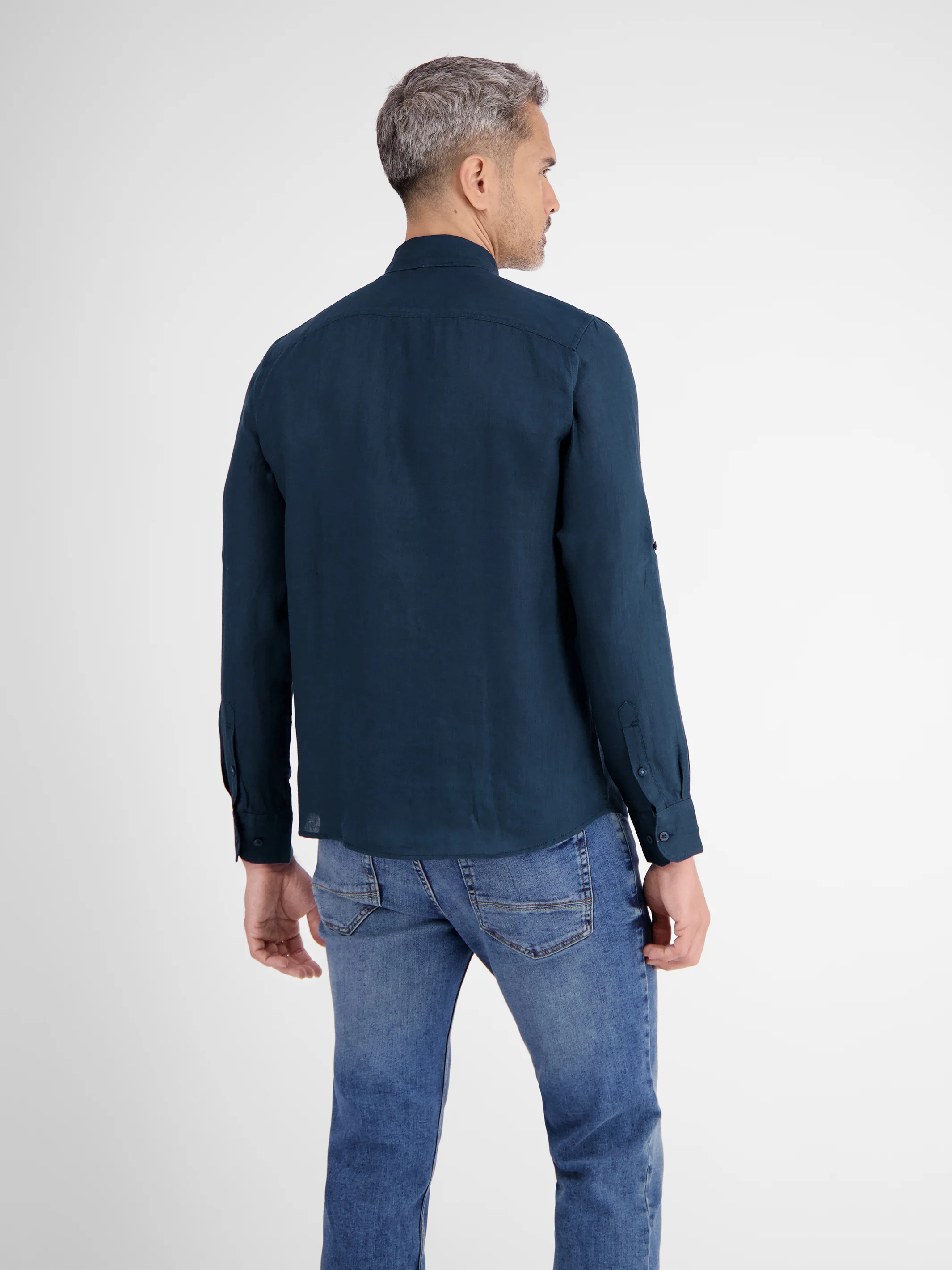 Lässiges Herren Leinenhemd, Langarm - Image 14