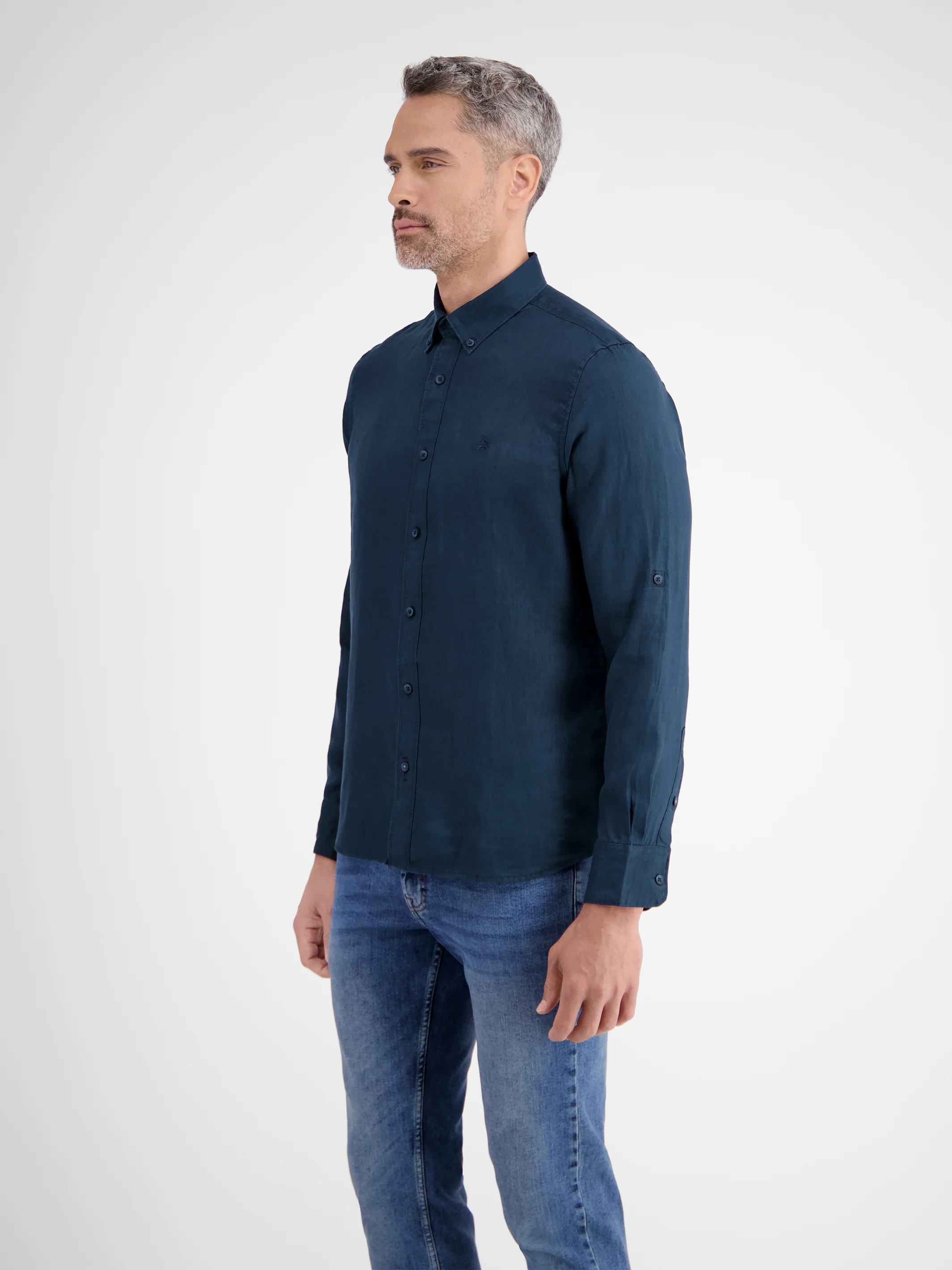 Lässiges Herren Leinenhemd, Langarm - Image 15