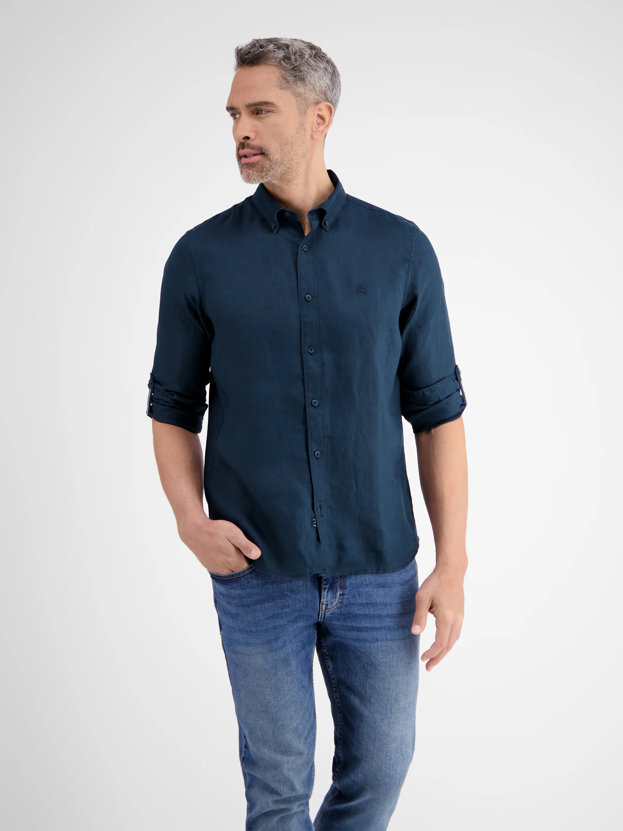 Lässiges Herren Leinenhemd, Langarm - Image 16