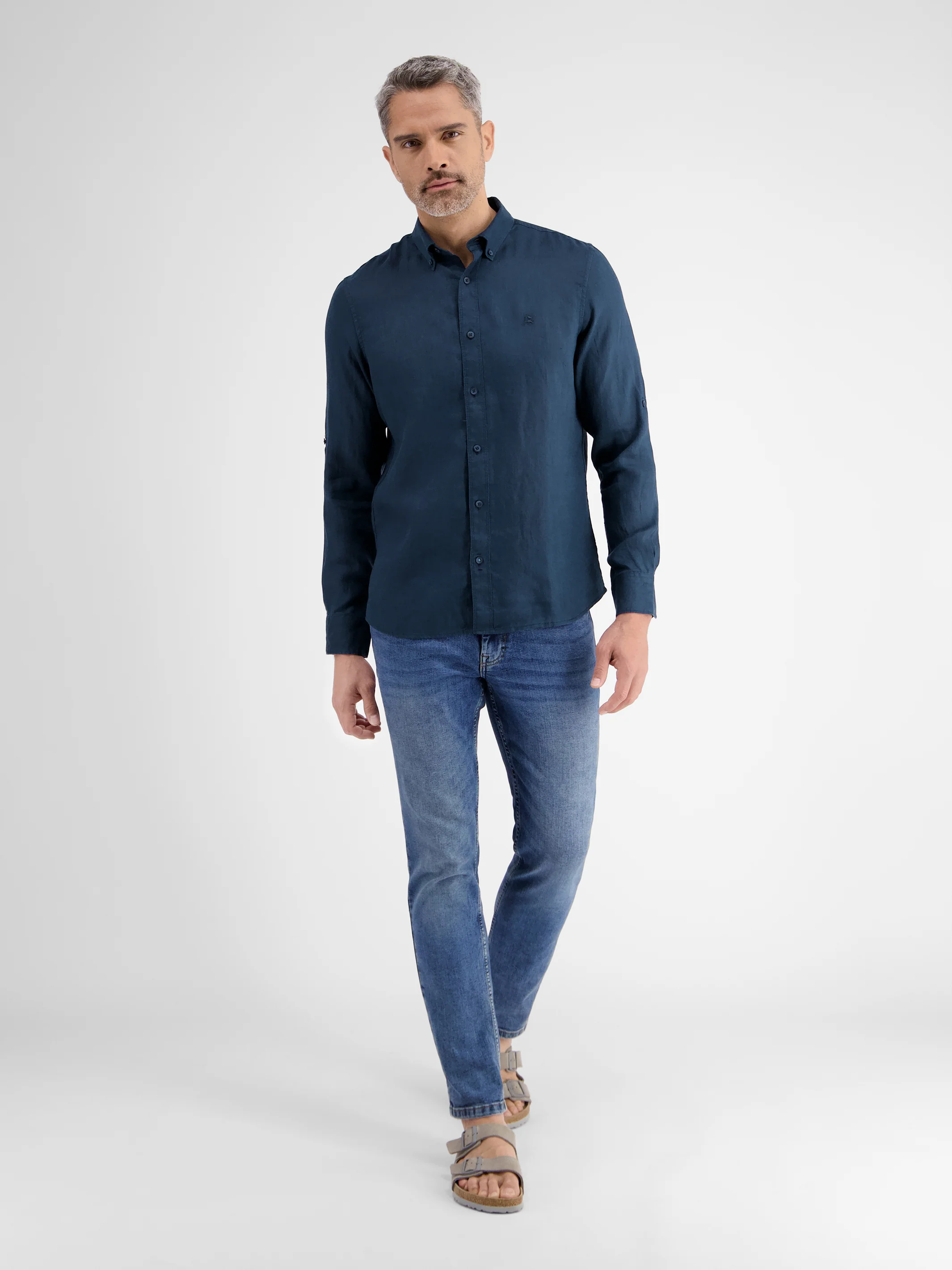 Lässiges Herren Leinenhemd, Langarm - Image 18