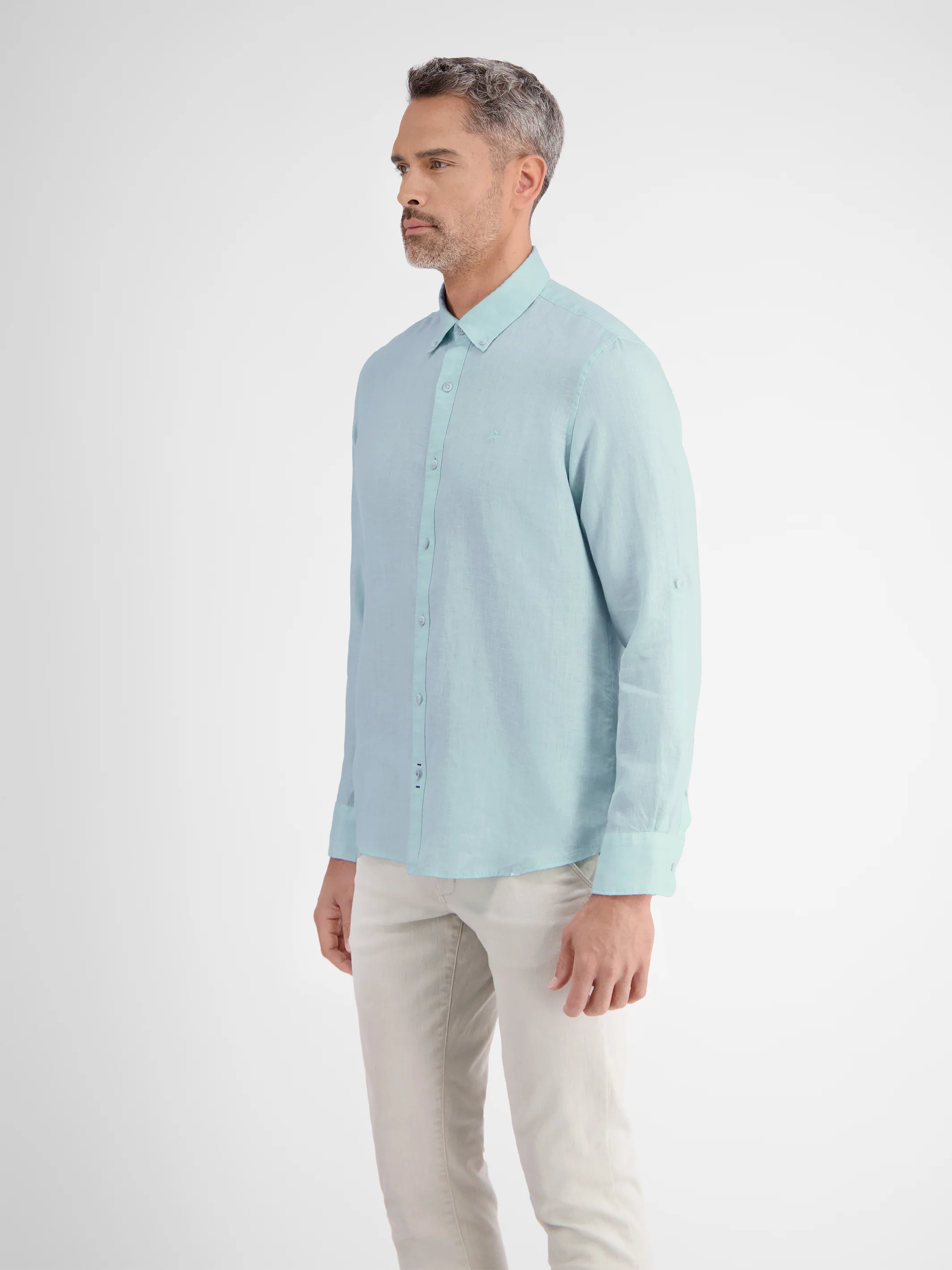 Lässiges Herren Leinenhemd, Langarm - Image 30