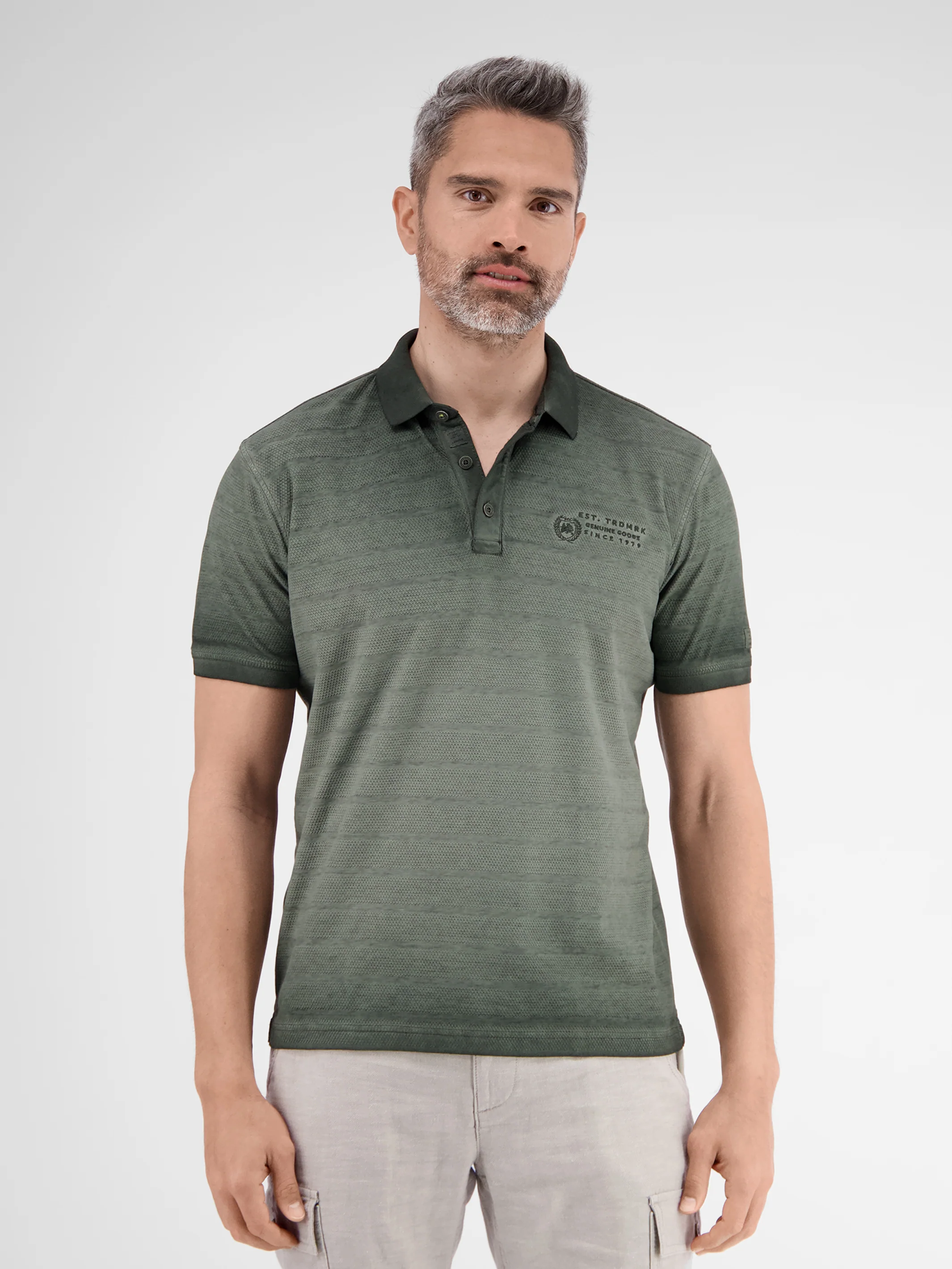 Poloshirt, gestreift in Strukturqualität - Image 13