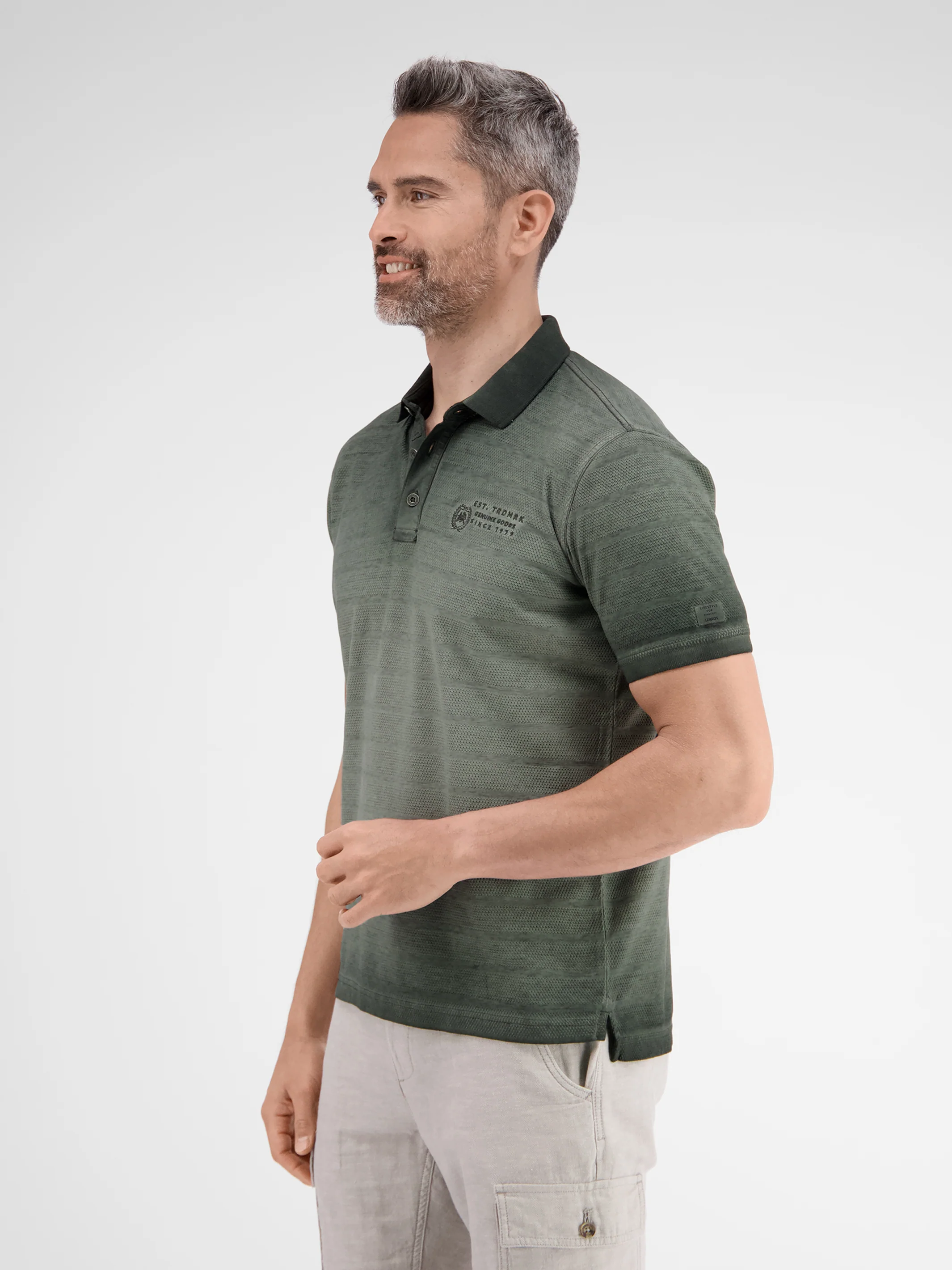 Poloshirt, gestreift in Strukturqualität - Image 15