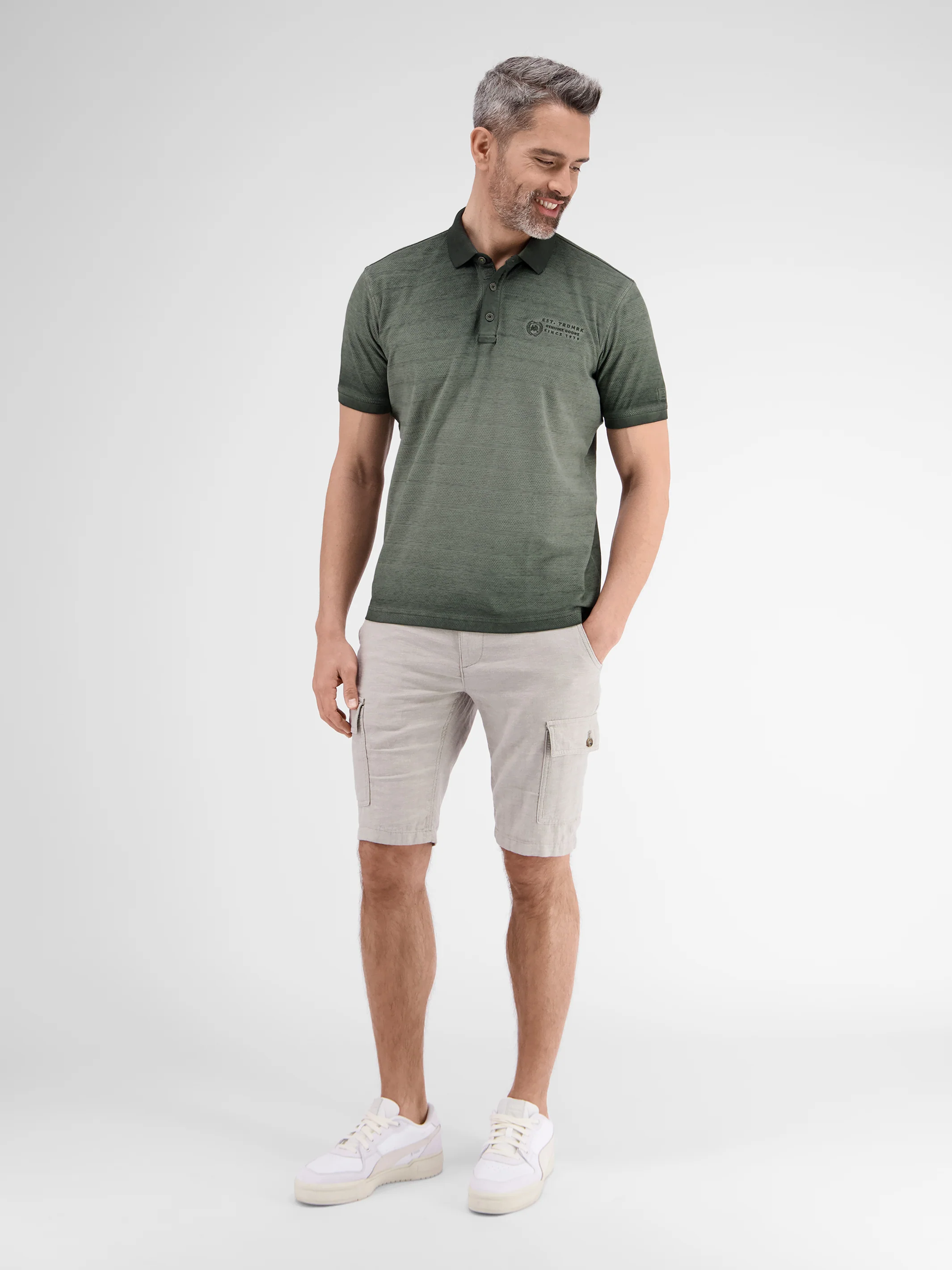 Poloshirt, gestreift in Strukturqualität - Image 16