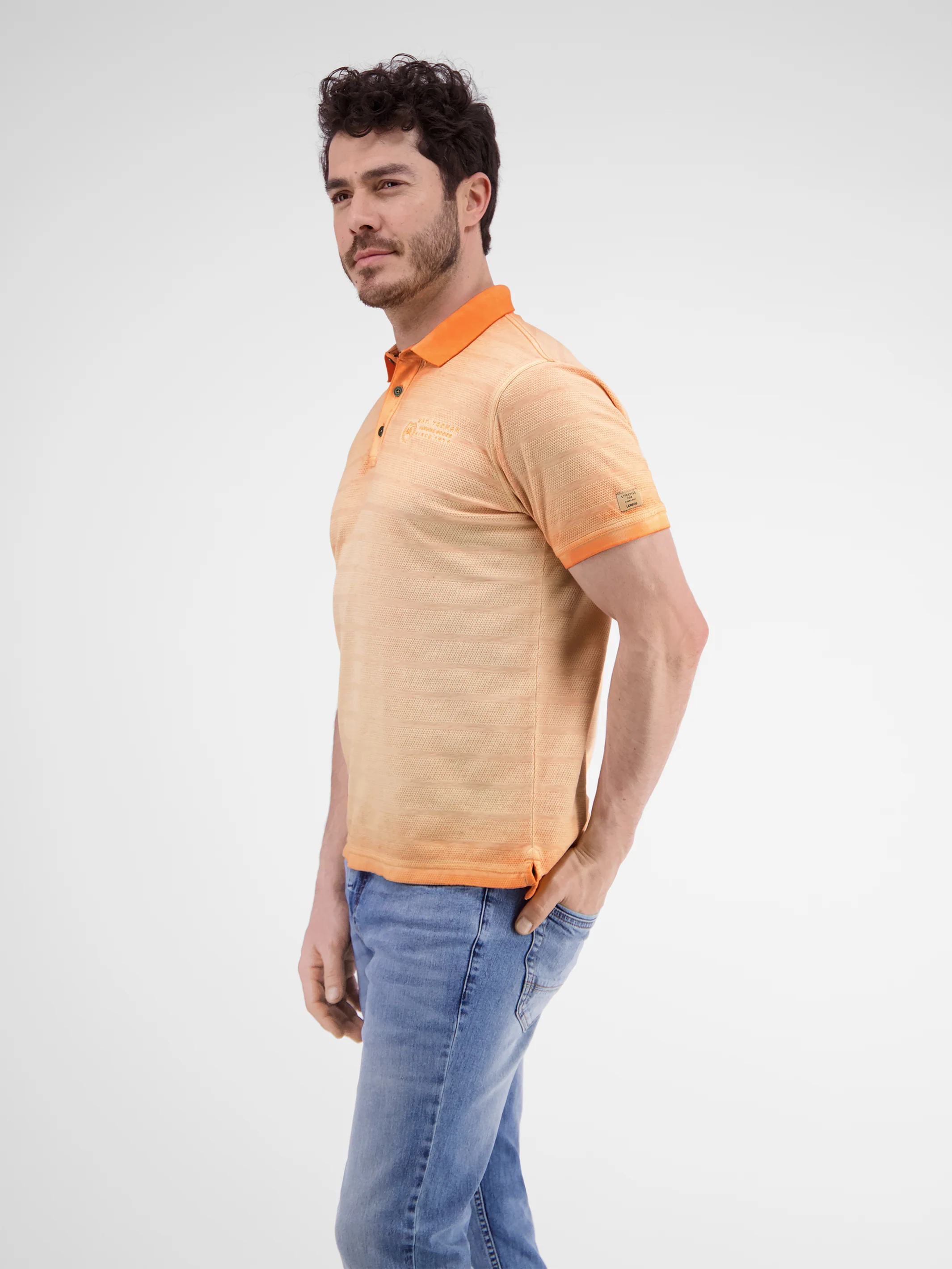 Poloshirt, gestreift in Strukturqualität - Image 3