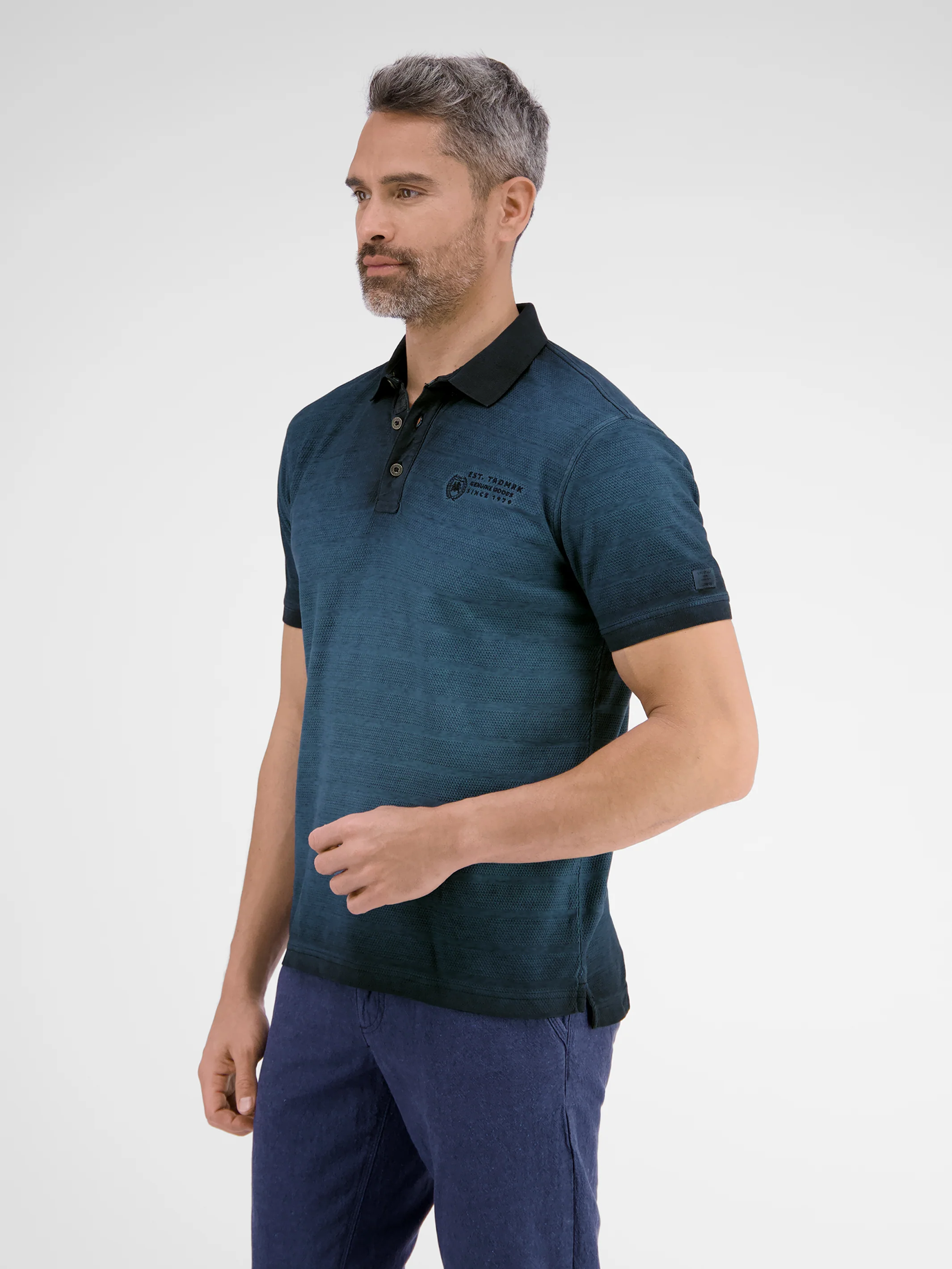Poloshirt, gestreift in Strukturqualität - Image 9