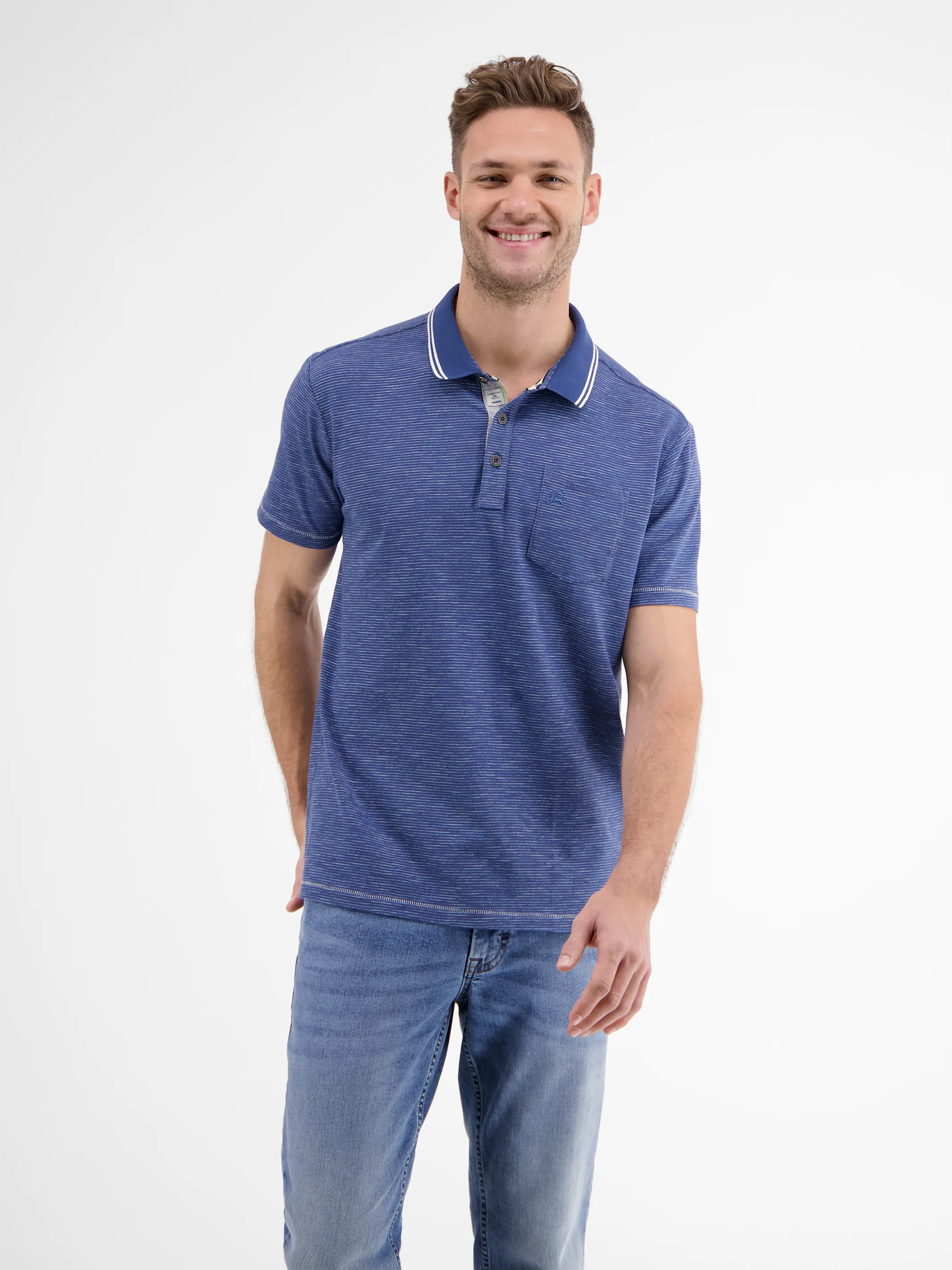 Poloshirt mit Finelinerstreifen - Image 19