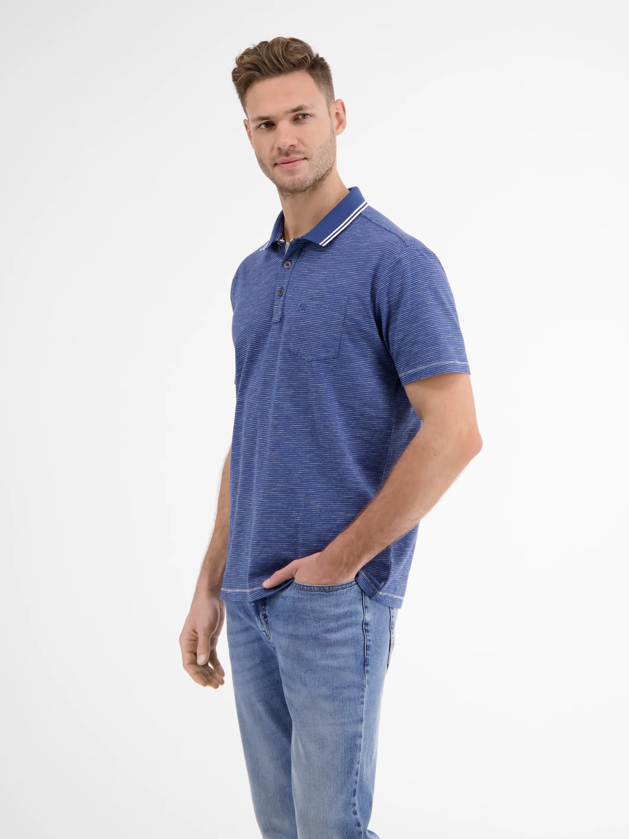 Poloshirt mit Finelinerstreifen - Image 21