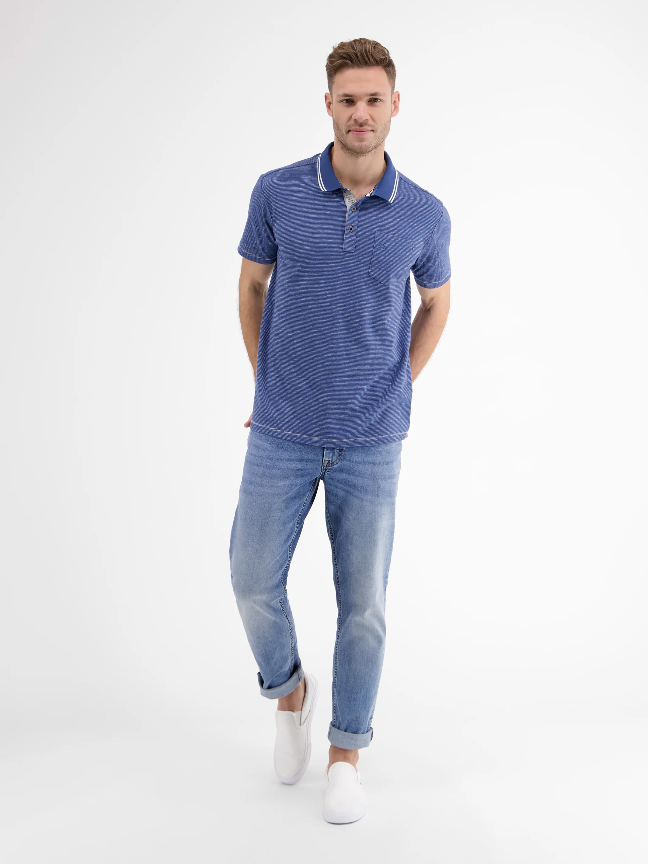 Poloshirt mit Finelinerstreifen - Image 22