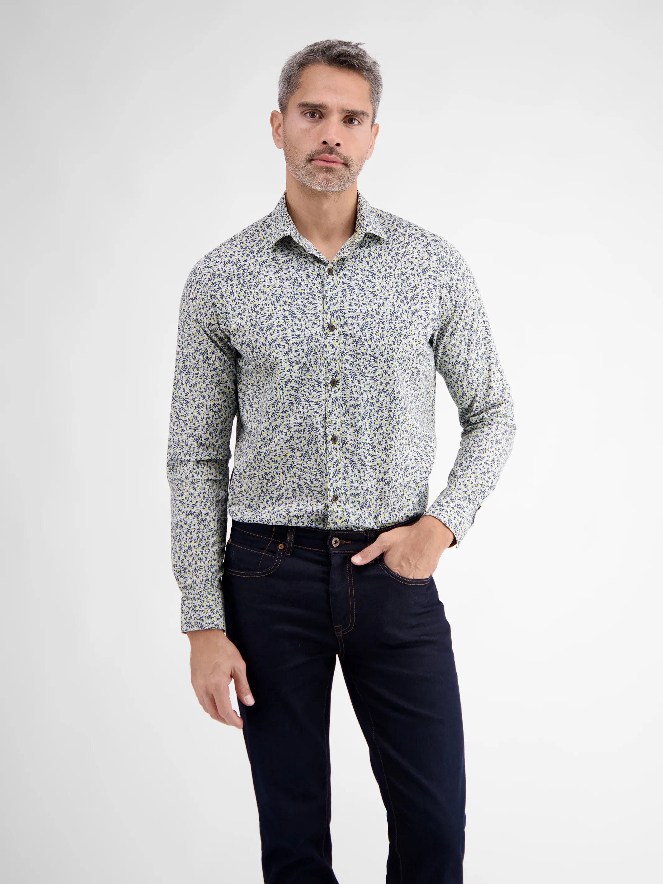 Poplin-Stretchhemd mit AOP - Image 8