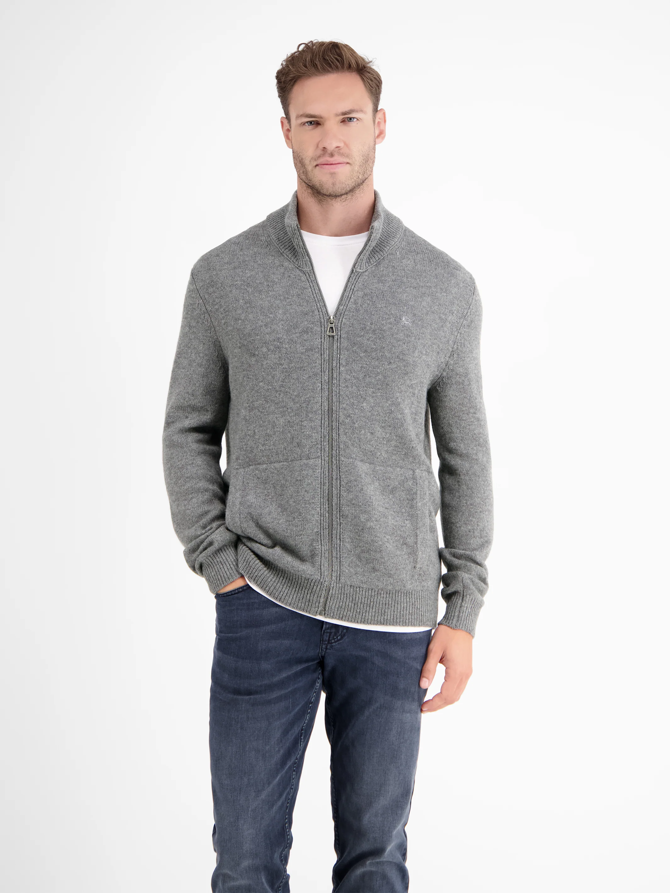 Schurwoll-Strickjacke mit Kaschmiranteil - Image 9