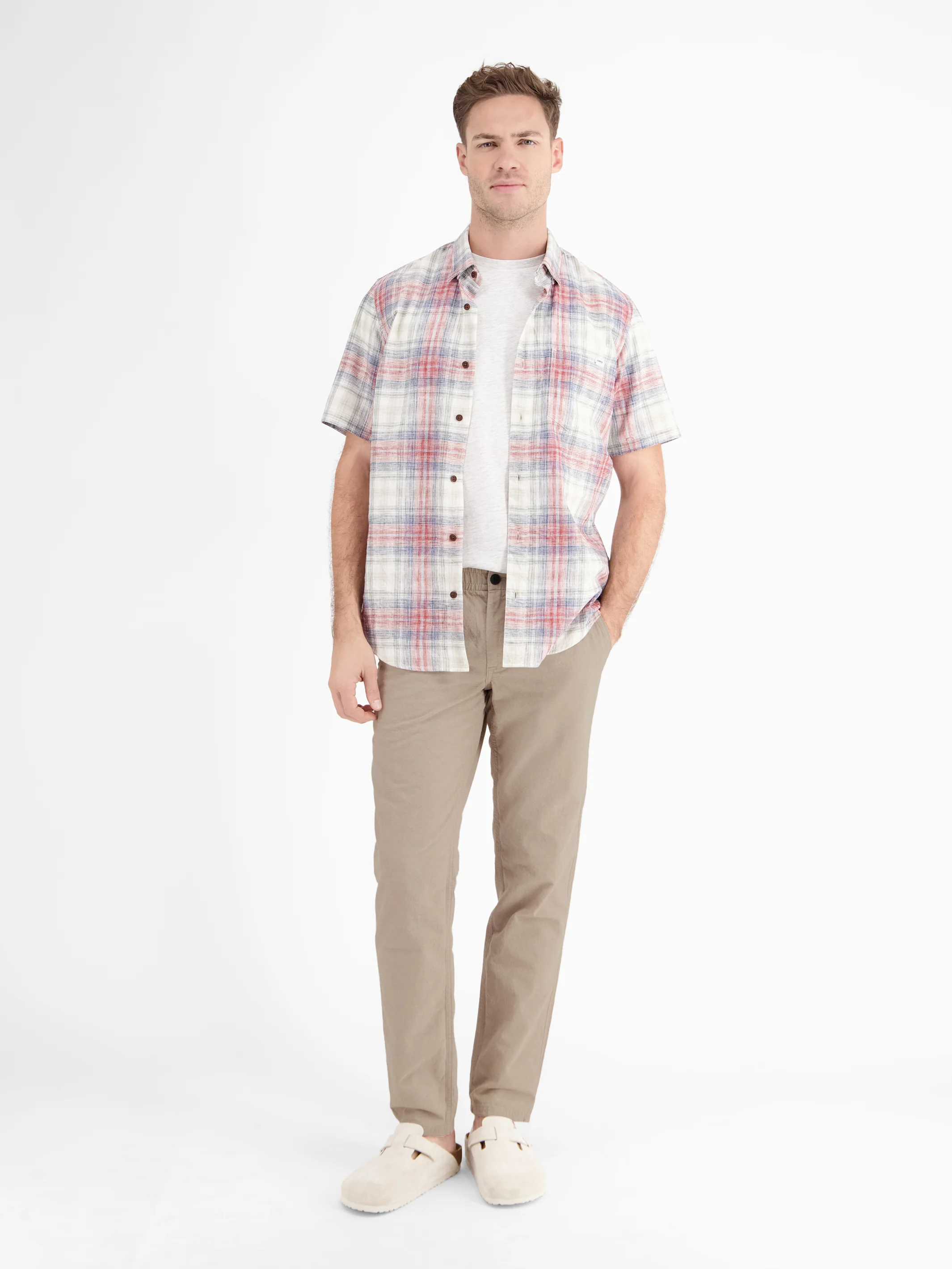 Sommerliche Chino mit Leinenanteil, RELAX FIT - Image 13