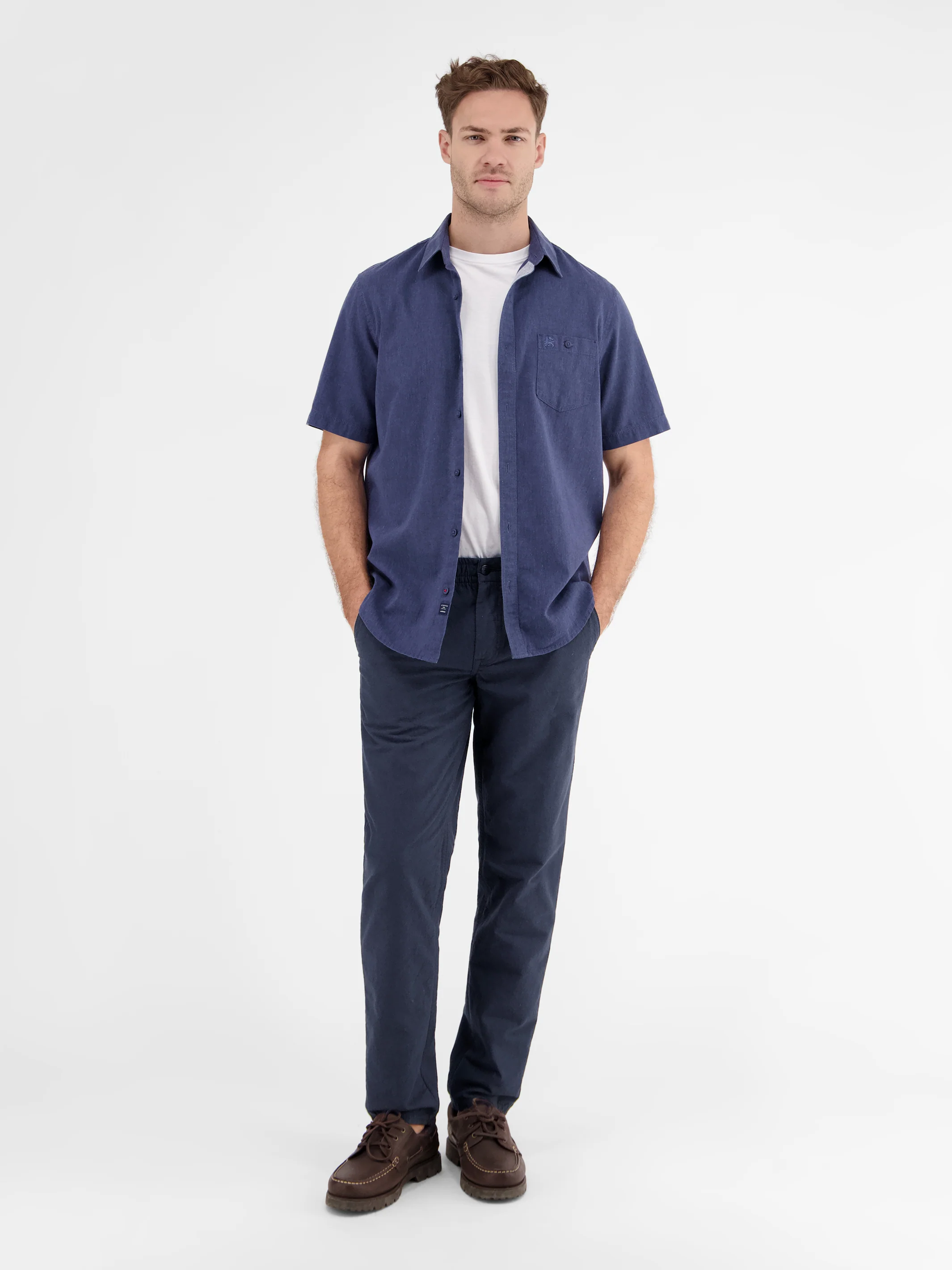 Sommerliche Chino mit Leinenanteil, RELAX FIT - Image 6