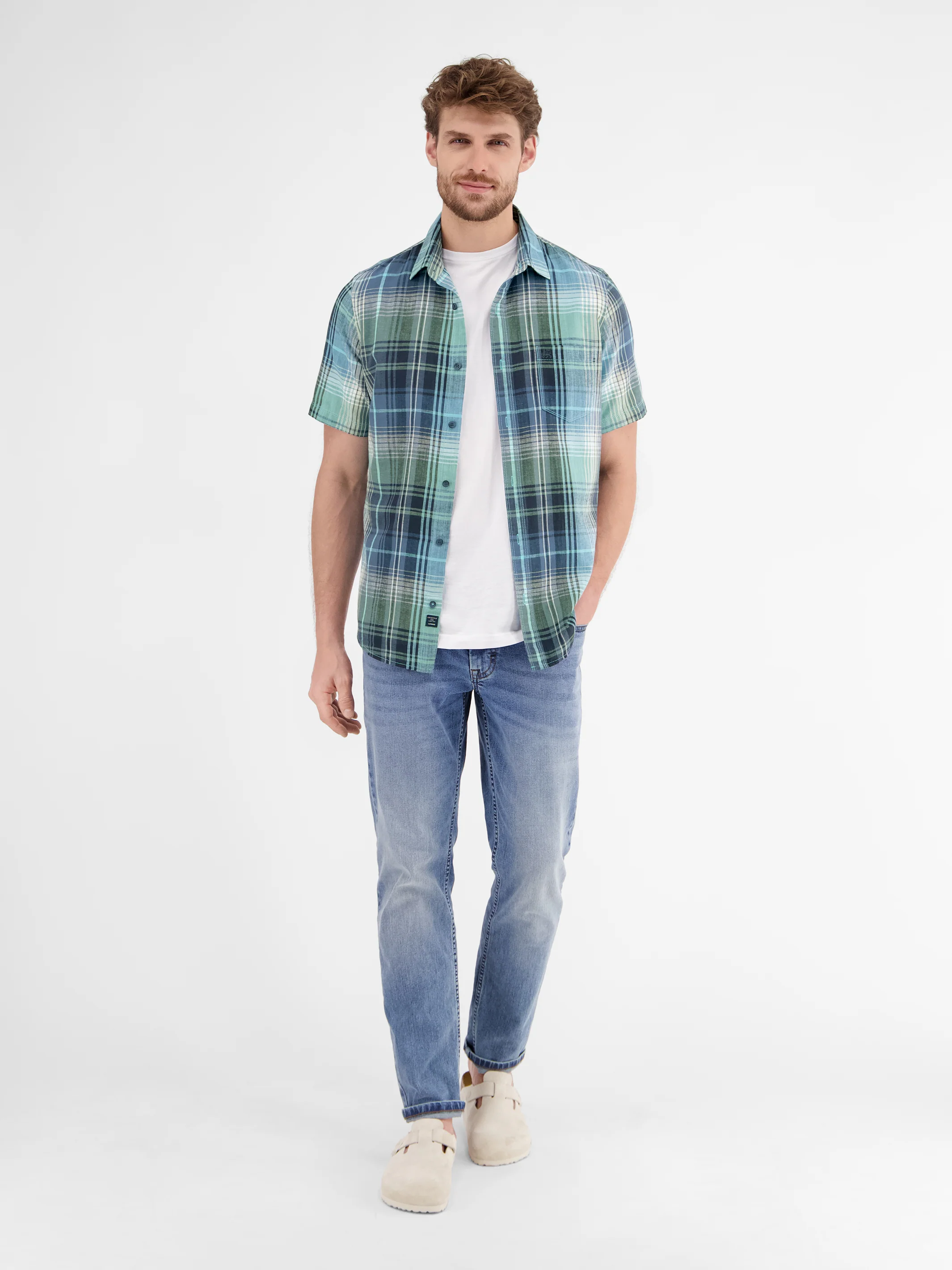 Sommerliches Karohemd mit Leinenanteil - Image 12