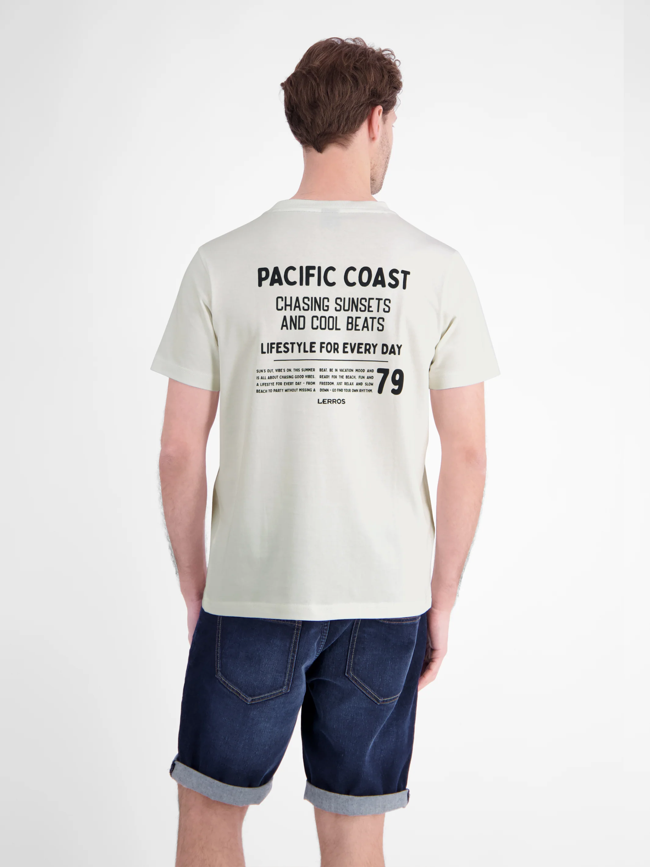 Sportliches T-Shirt aus Baumwolle mit Brust- und Rückenprint - Image 11